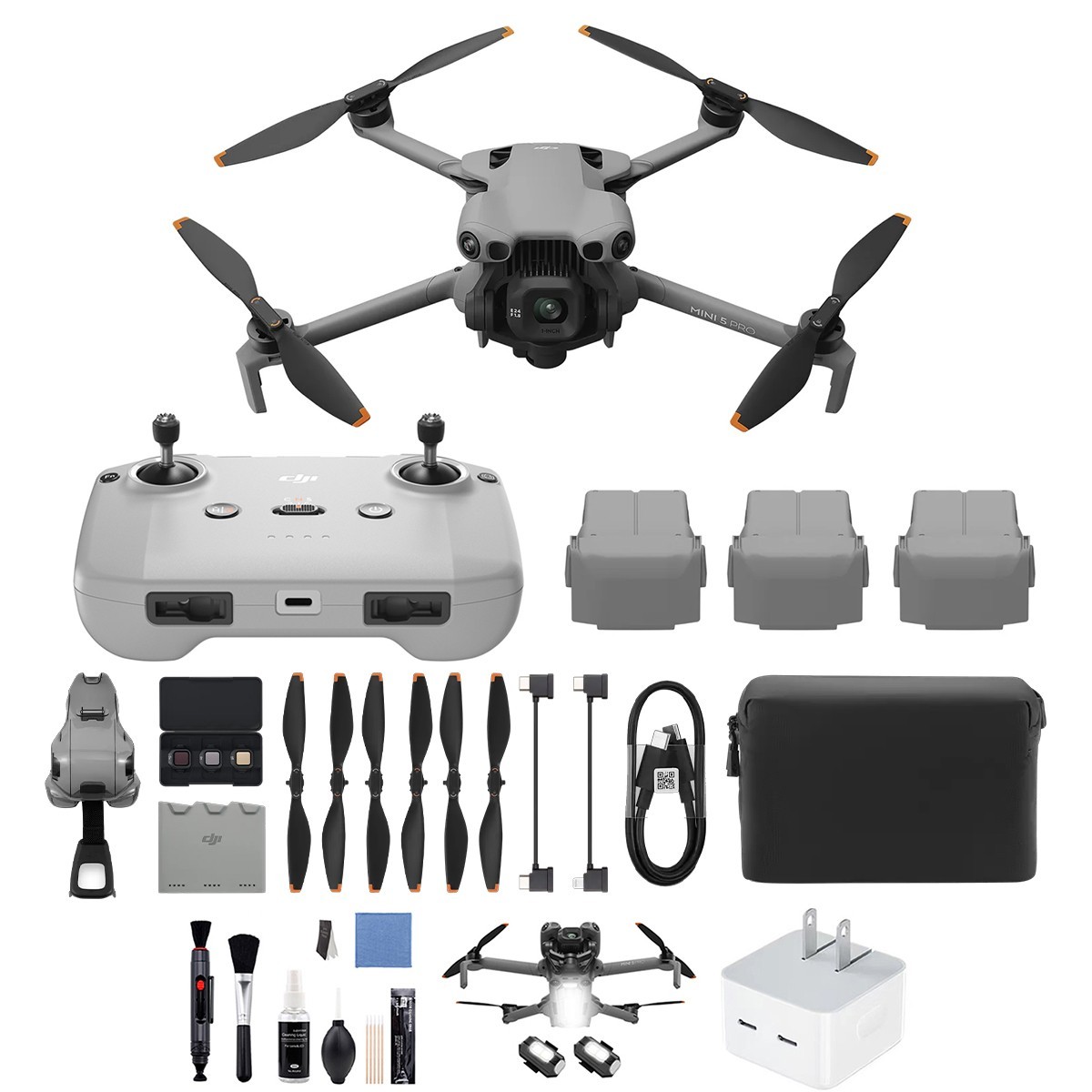 DJI Mini 5 Pro/DJI Mini 5 Pro Fly More Combo RC2 (3 Battery) Bundle Accessories