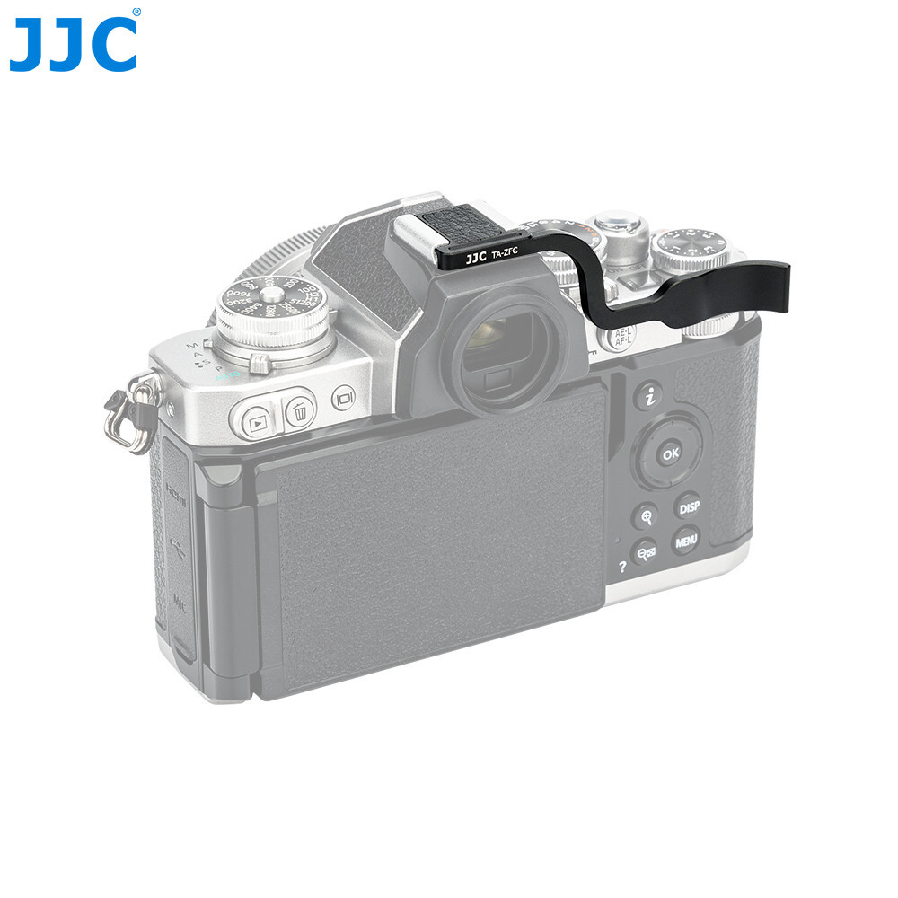 Z FC Thumb Grip ZFC Grip, JJC Metal Thumbs Up Grip for Nikon Z Fc + hand Strap