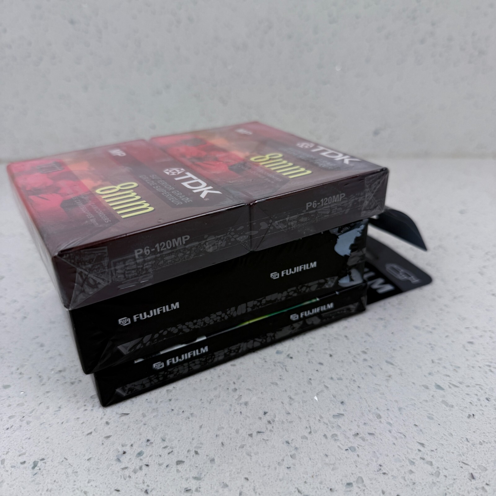 Lot of 8 TDK FUJIFILM 8mm Cassettes Superior Grade MP 120 SP NEW SEALED