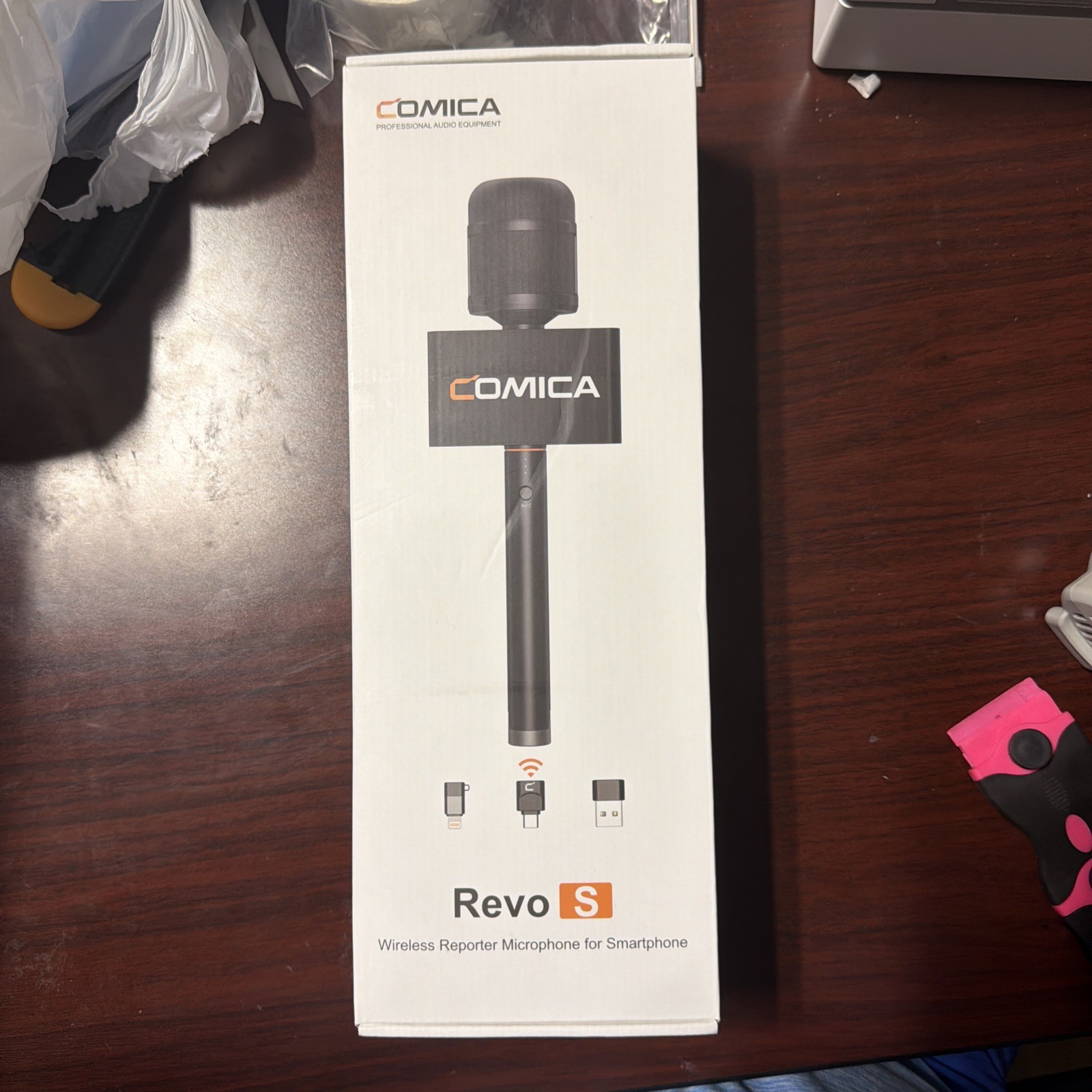 COMICA Revo S Wireless Reporter Microphone Compatible with Windows Mac OS