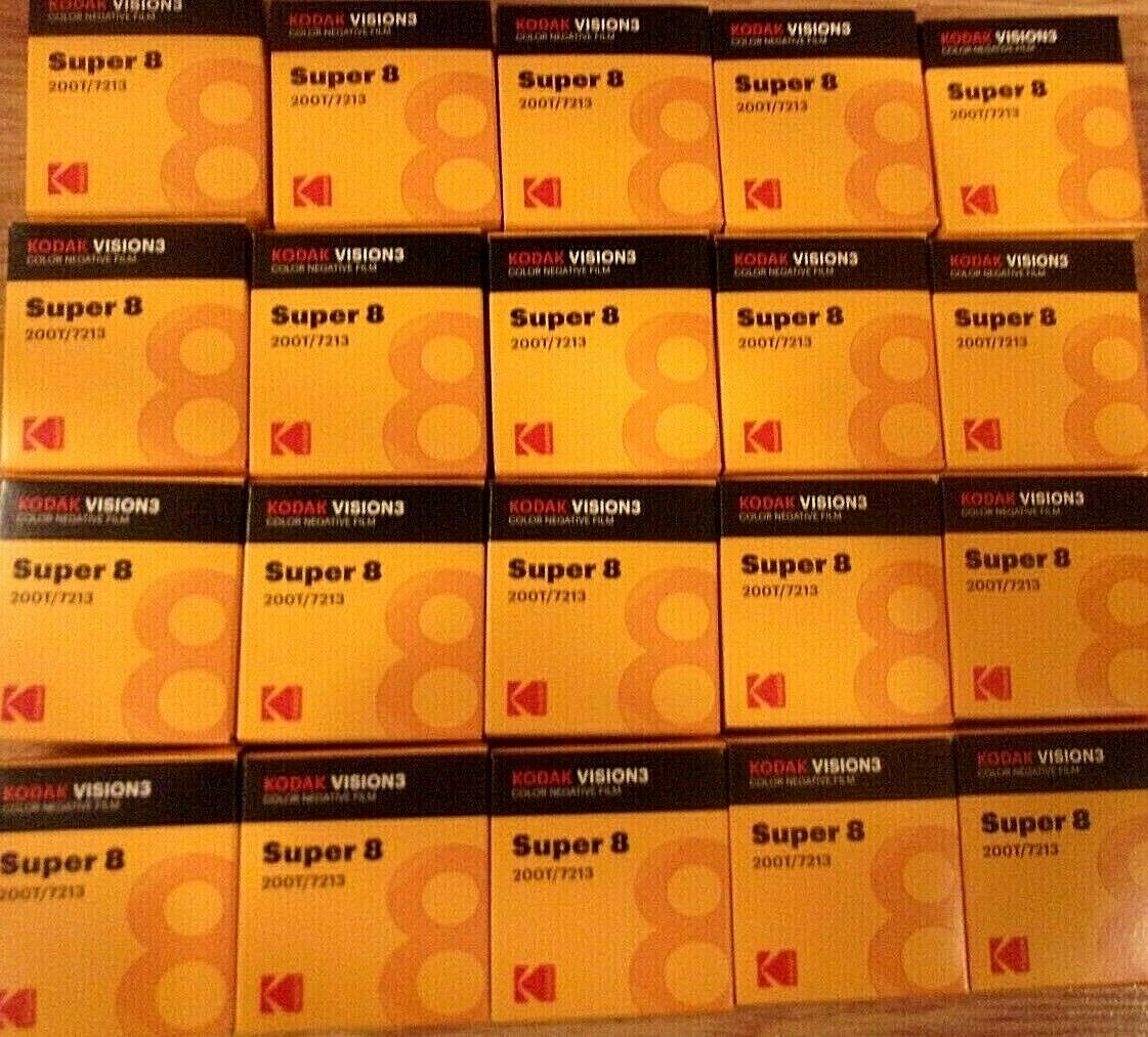 Kodak Vision 3 200T 7213 Super-8 Color Negative Film – NEW Fresh Kodak SEE VIDEO