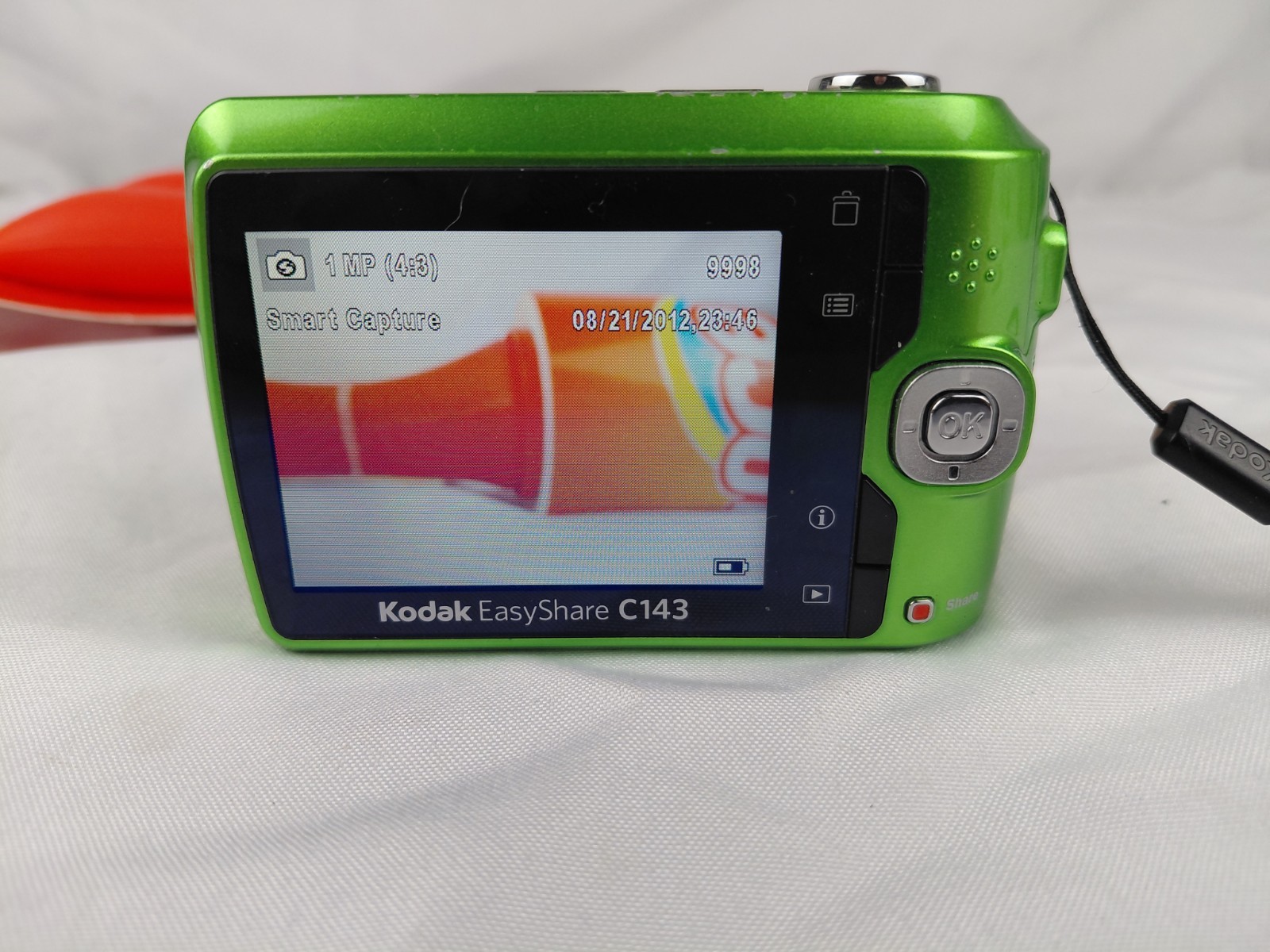 Kodak EasyShare C143 Digital Camera Green 12MP 3x Zoom with 4gb SD Tested Works