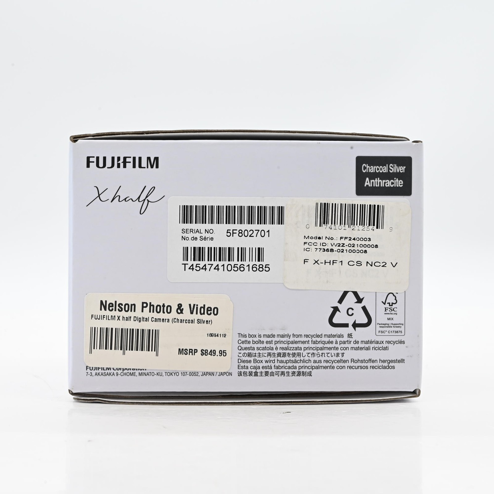 Fujifilm X Half Frame 18MP Digital Camera #701