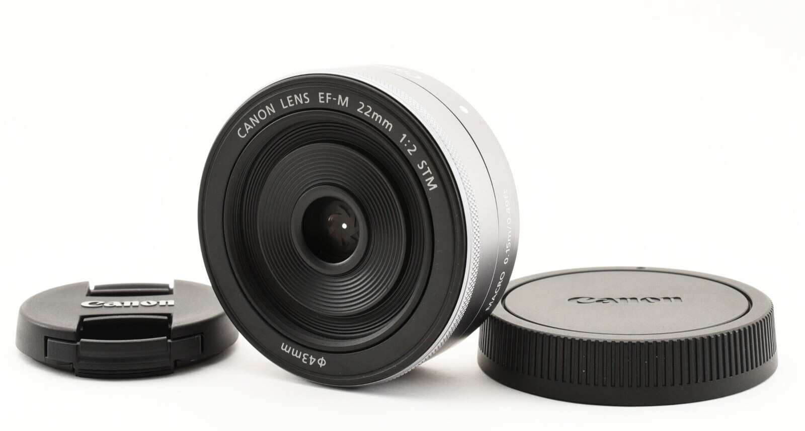Tested【Near Mint】Canon EF-M 22mm F/2 STM Wide Angle Lenssilver From Japan