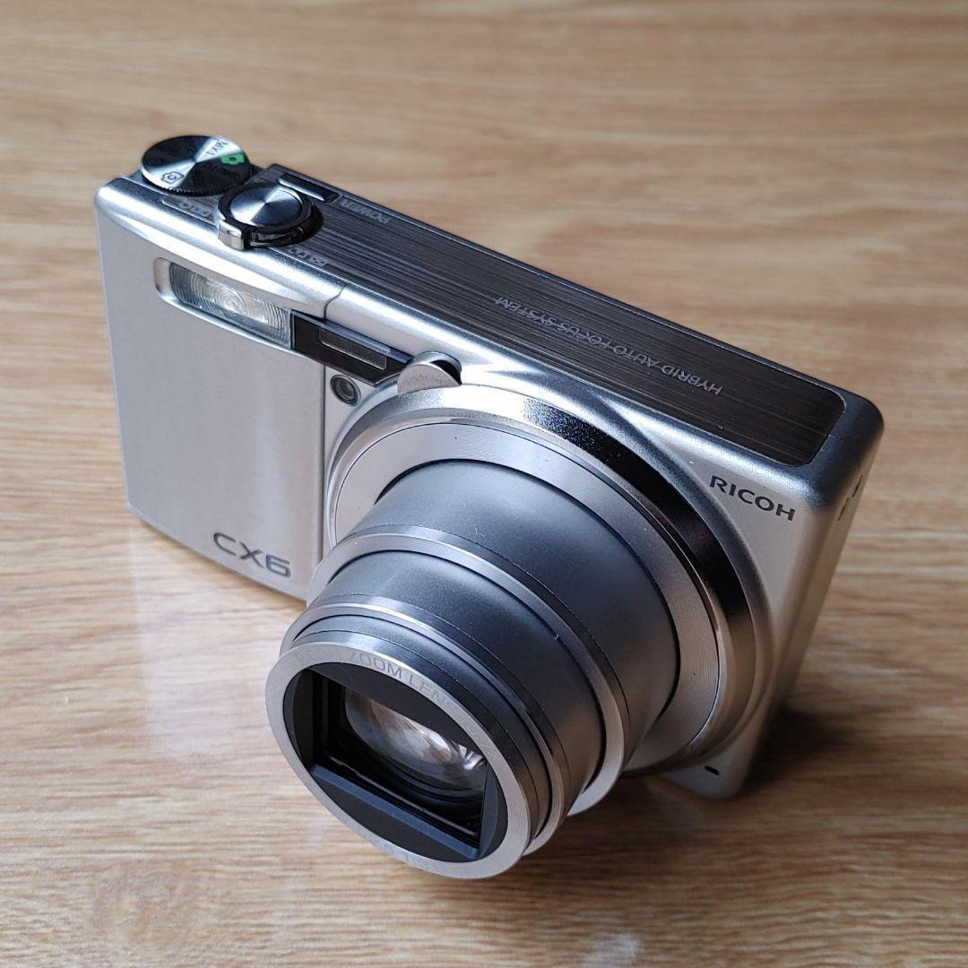 Ricoh CX6 10.0MP Digital Camera Silver optical zoom Tested Working