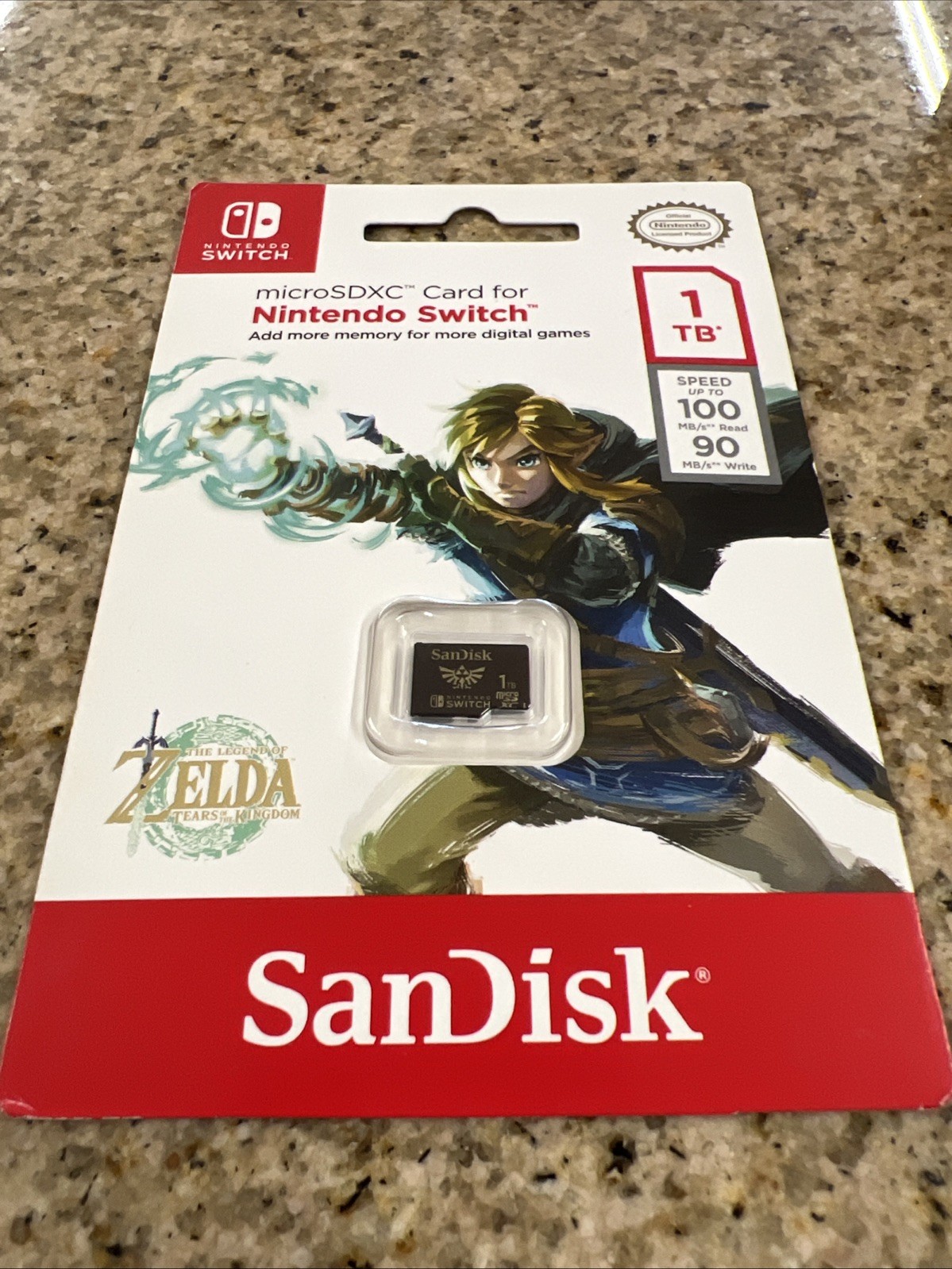 SanDisk 1TB microSDXC Memory Card for Nintendo Switch Zelda Edition – New Sealed