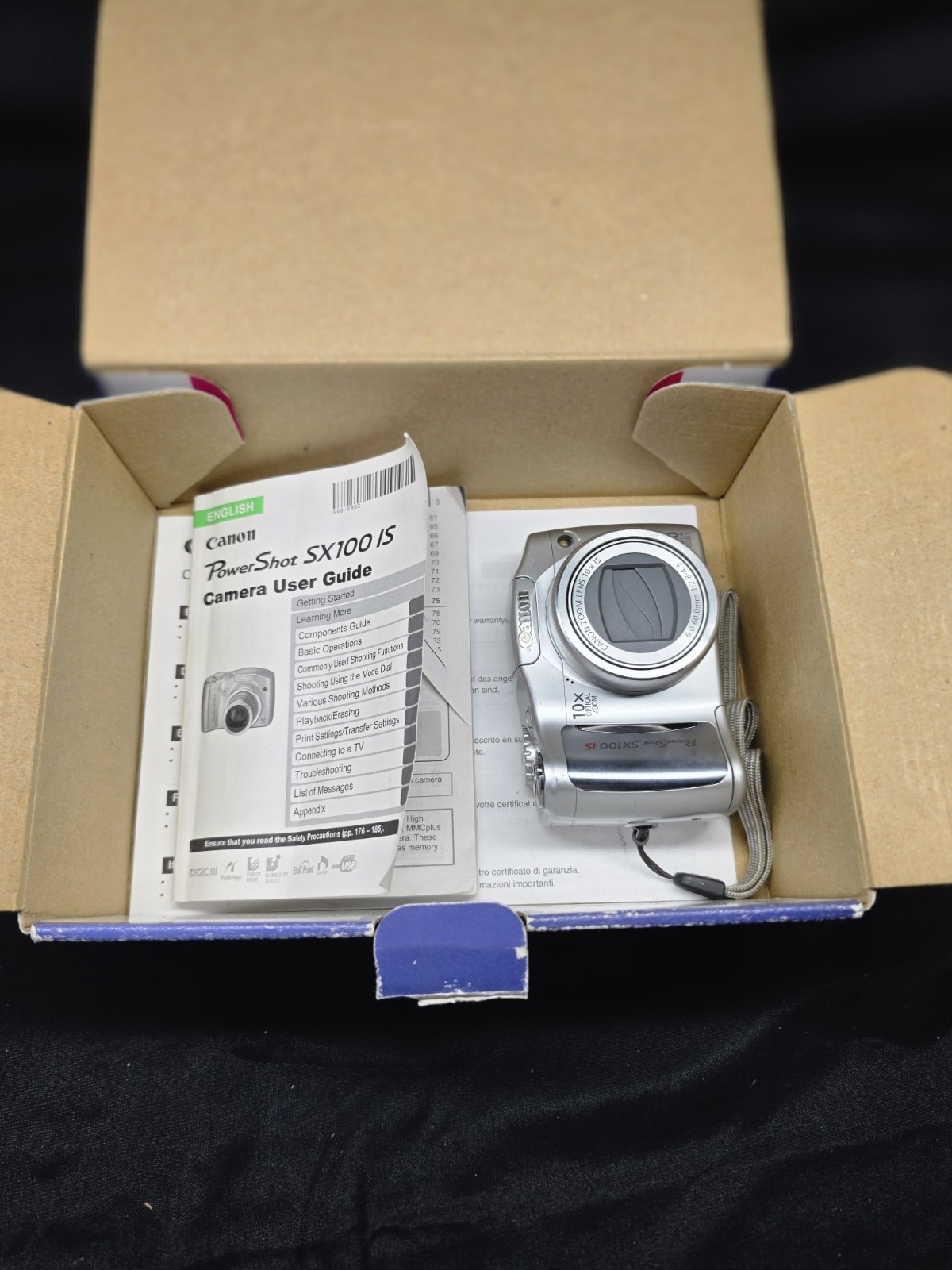 Canon PowerShot SX100 IS 8.0MP Digital Camera – Black