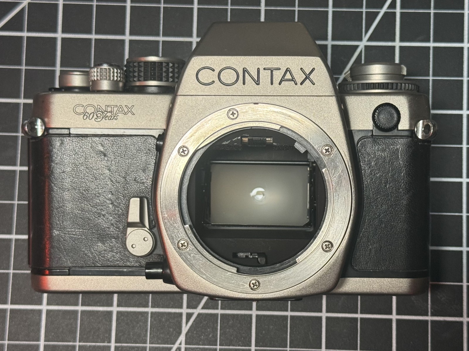 Contax S2 60 Years Titanium 35mm Film SLR Body —CLA’d — Meter Great — C/Y Mount