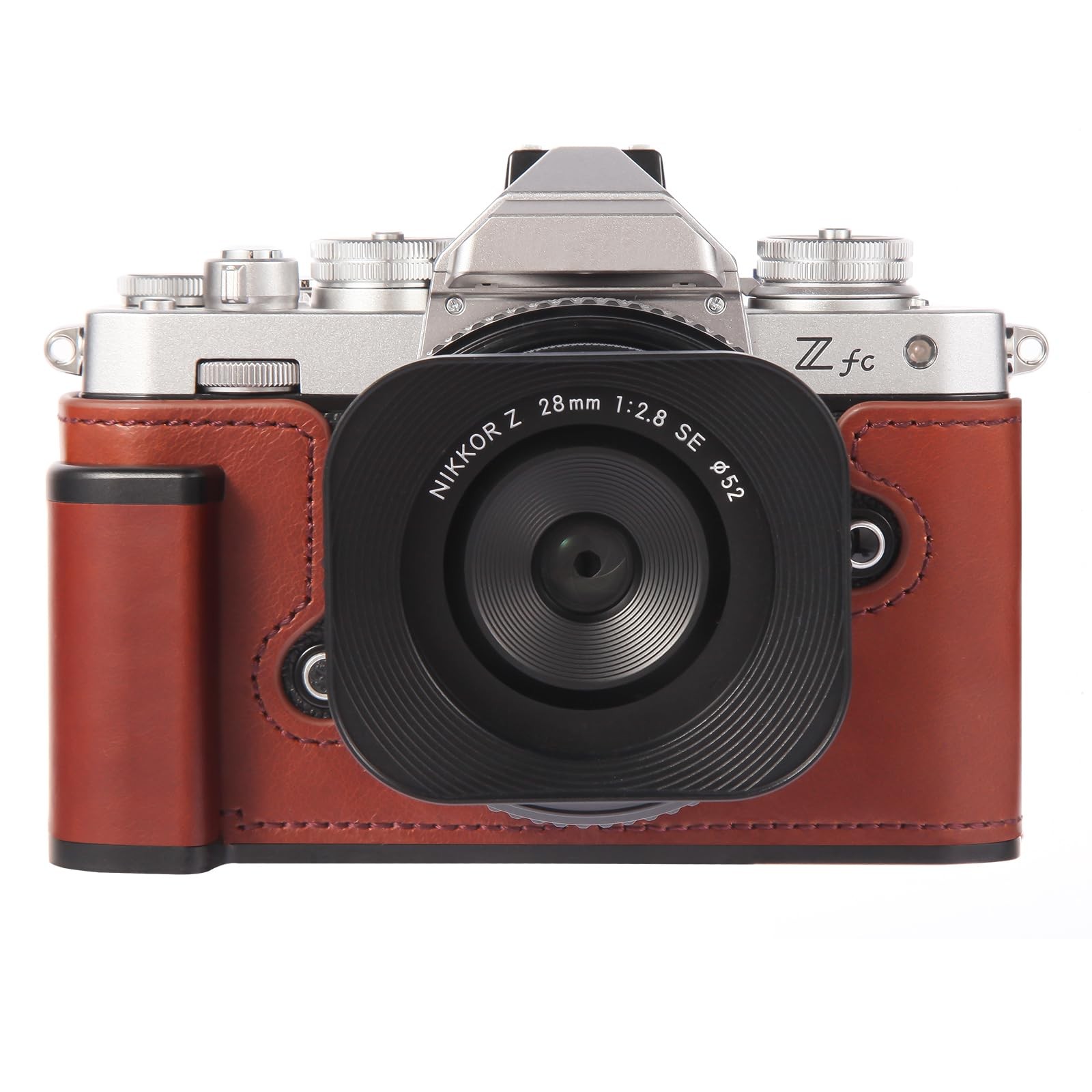 Z fc Handgrip L-Bracket Grip for Nikon Z fc Camera, Featuring a Retro Leather…