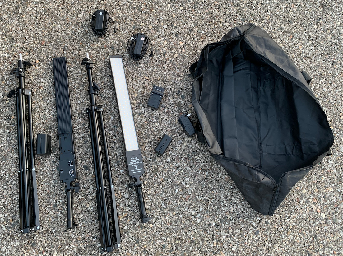LED Video Light Battery Powered Photography Studio Light Kit