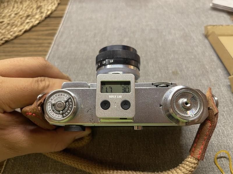 DSLR Universal Camera Hot Cold Shoe Light Meter Black for Fuji Leica Nikon