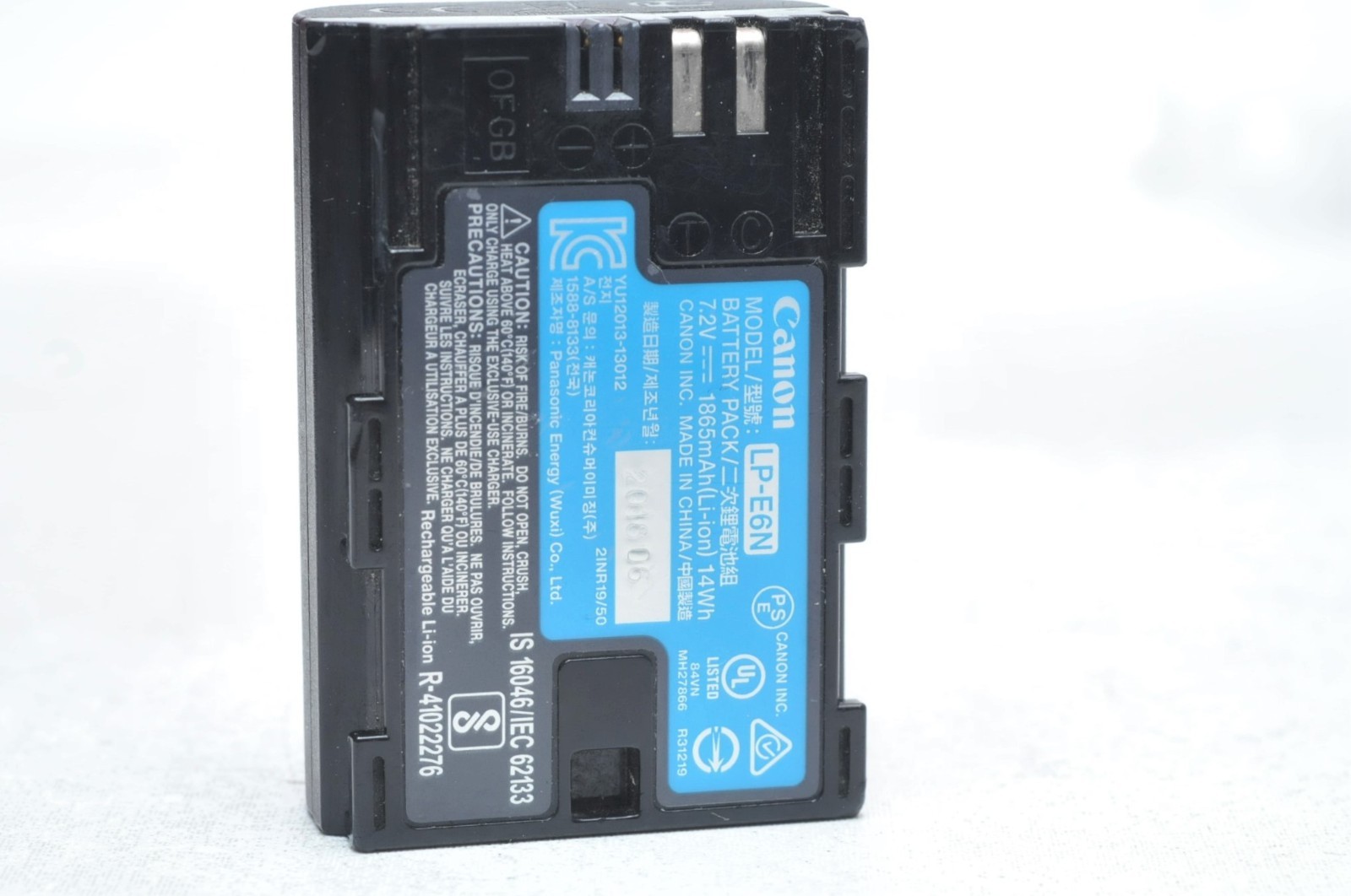 Canon OEM LP-E6N Lithium-Ion Battery (7.2V, 1865mAh)