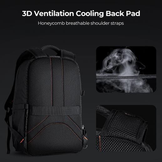 K&F Concept Camera Backpack for Photographers with Movable Dividers Lightweight