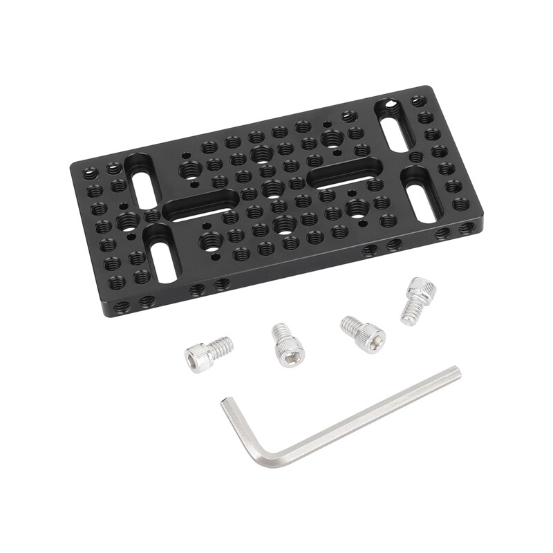 Cheese Plate Multi-function Mounting w/ ARRI Accessory Mounts fr DIY Camera Rig