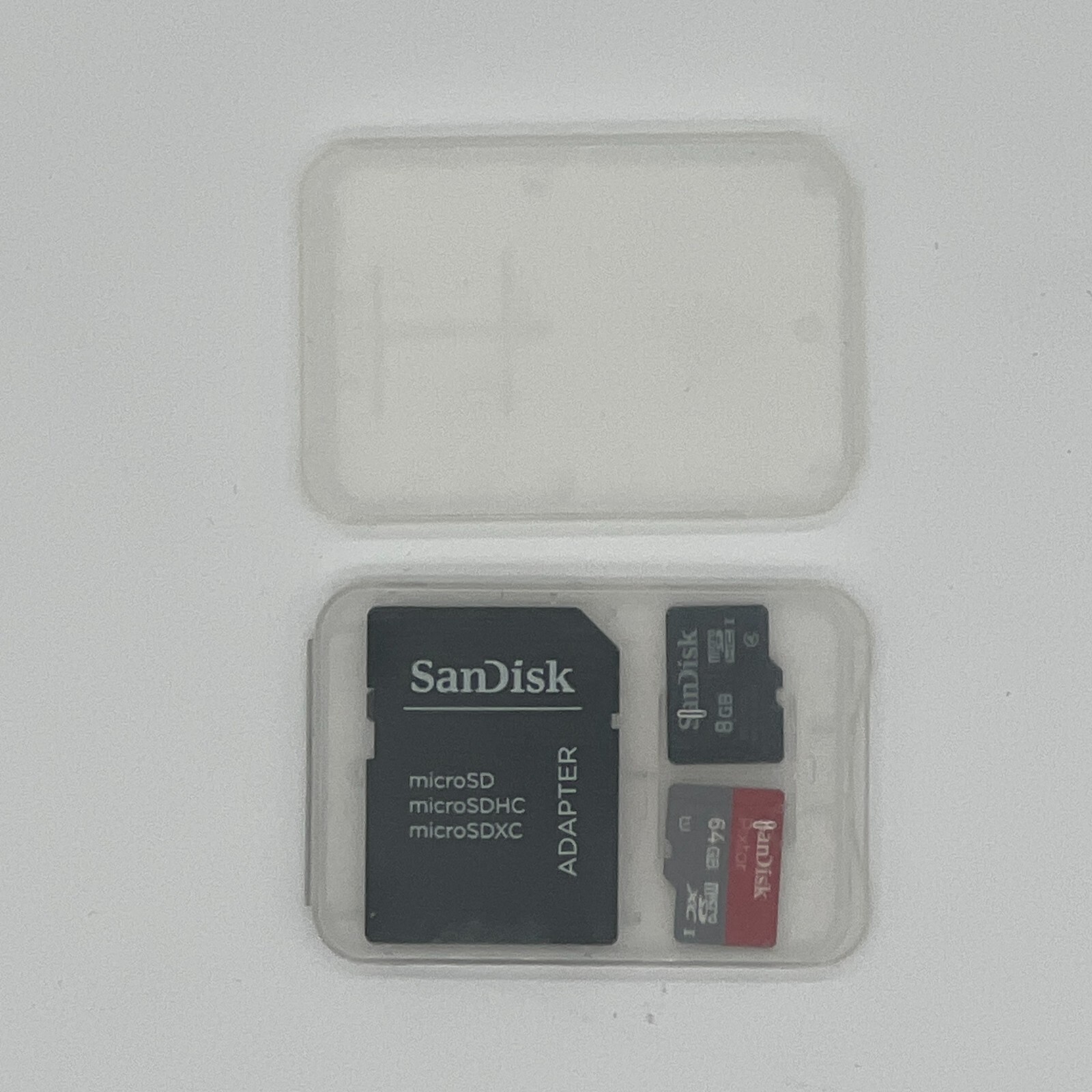 SanDisk 64GB Pixtor MicroSDHC I 1 Memory Card – SD Adapter, 8GB MicroSDc 2 Cases
