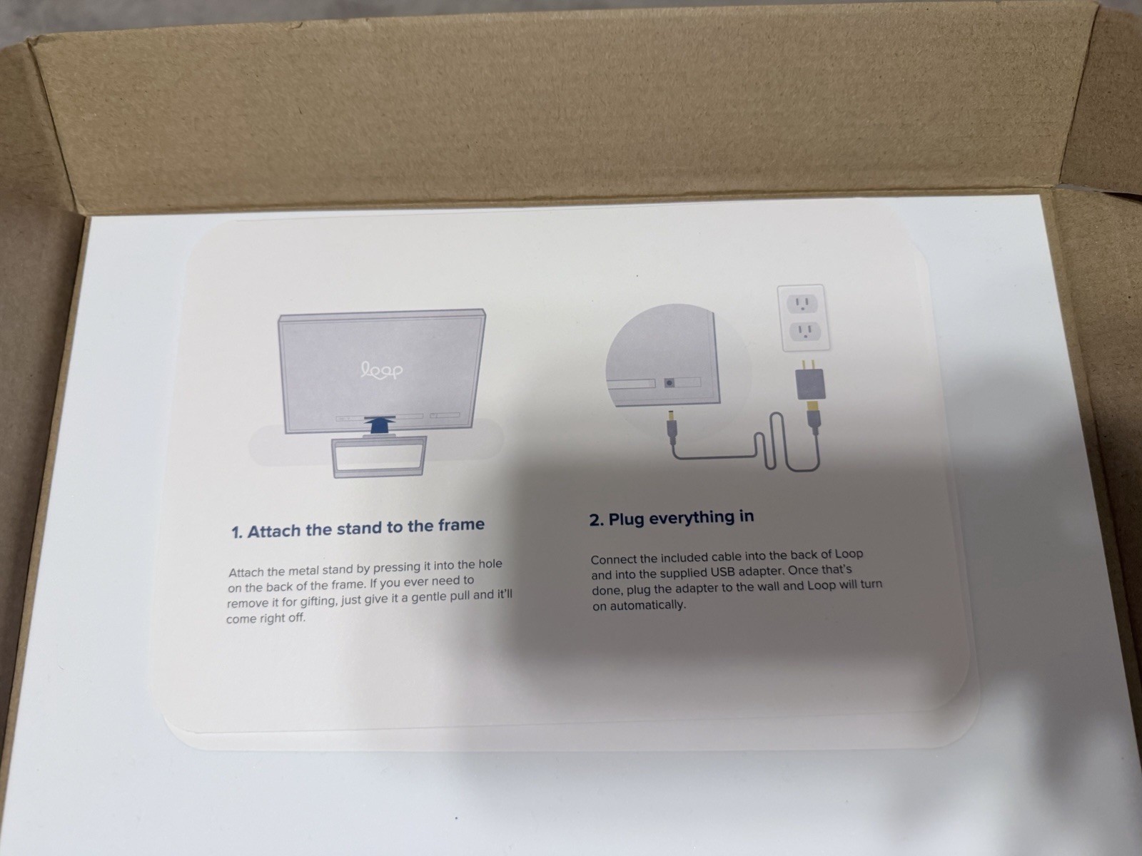 Loop 1O02339 Smart Digital Frame for Photos and Videos Wi-Fi Bluetooth