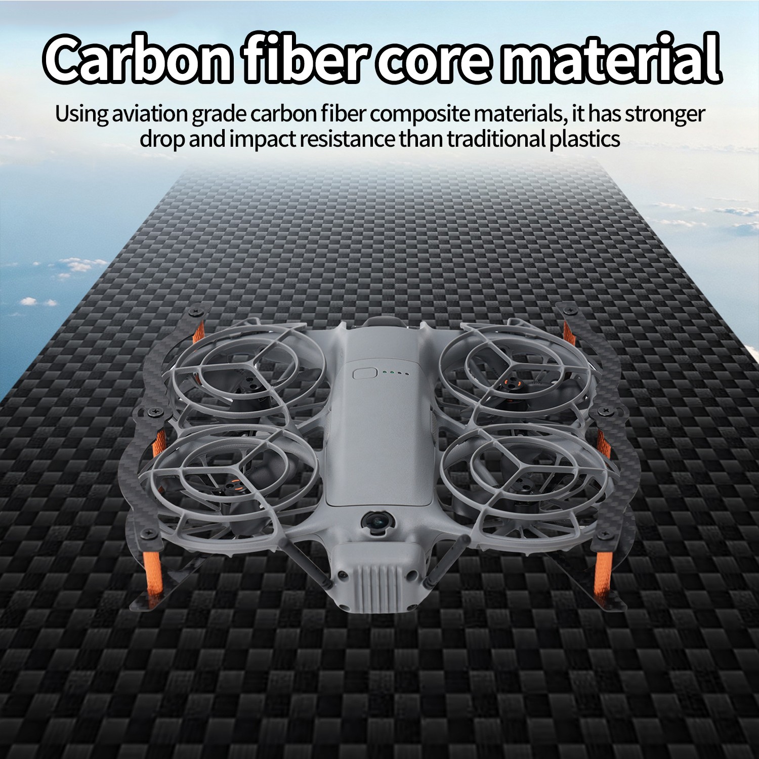 Carbon Fiber Armor Full Parts For DJI NEO 2 Drone Accessories Protective Bumper