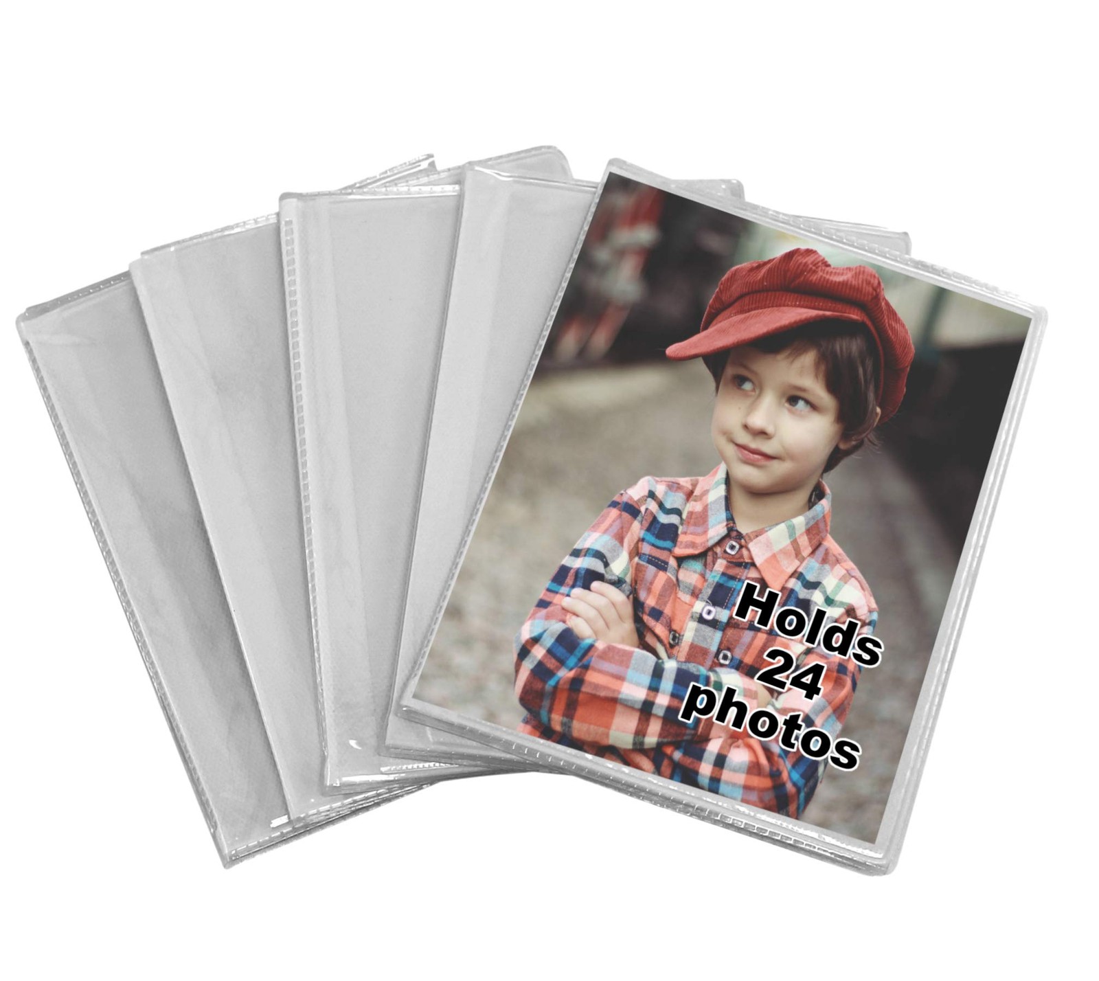 5 Pack, 4×6 Inch, Holds 24-Photos. Photo Albums with Clear Cover to Store and…