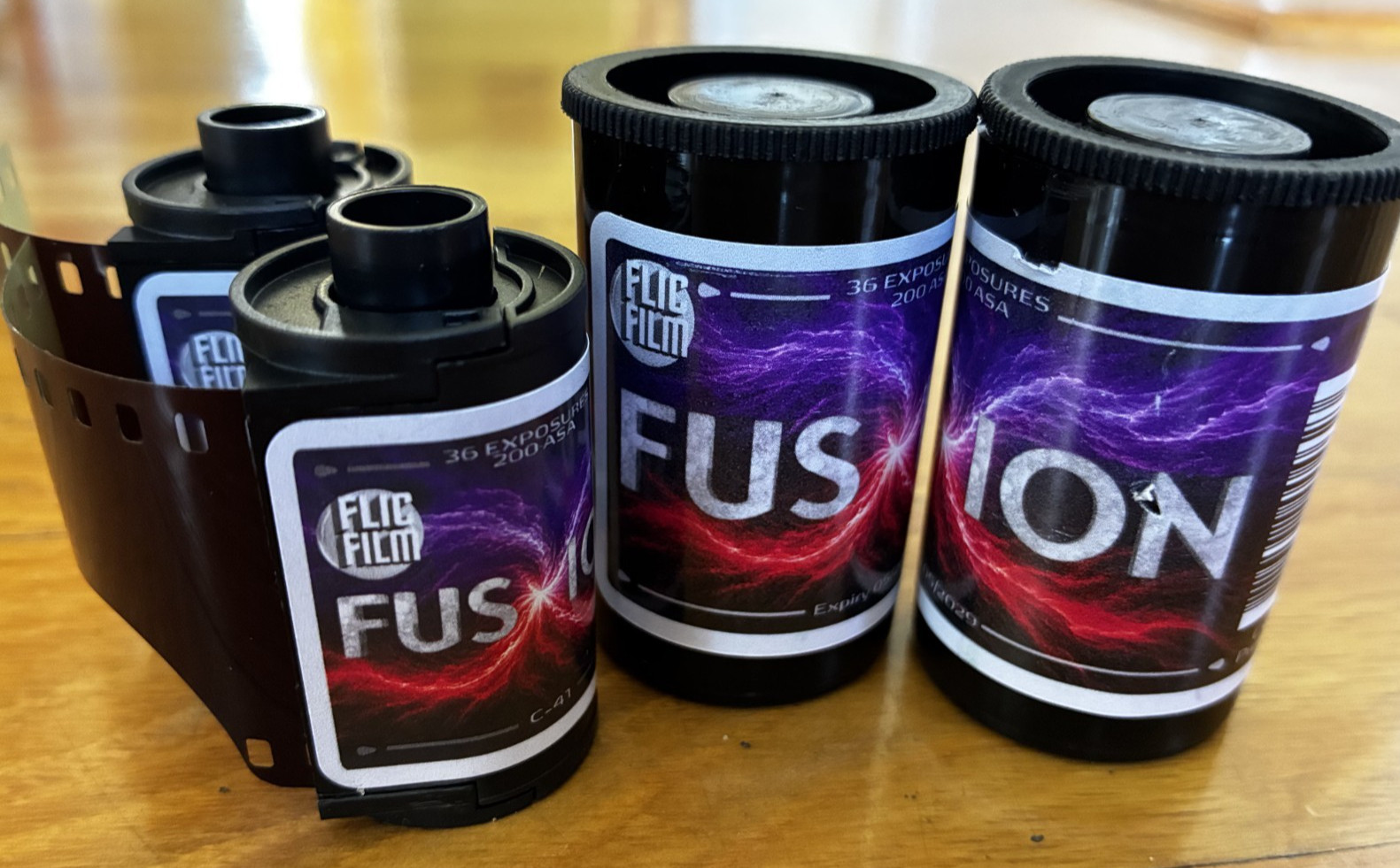 FUSION 200 FLIC FILM (2-Pack) 35mm ISO 200 Color Negative ALL NEW 36 Exp C-41
