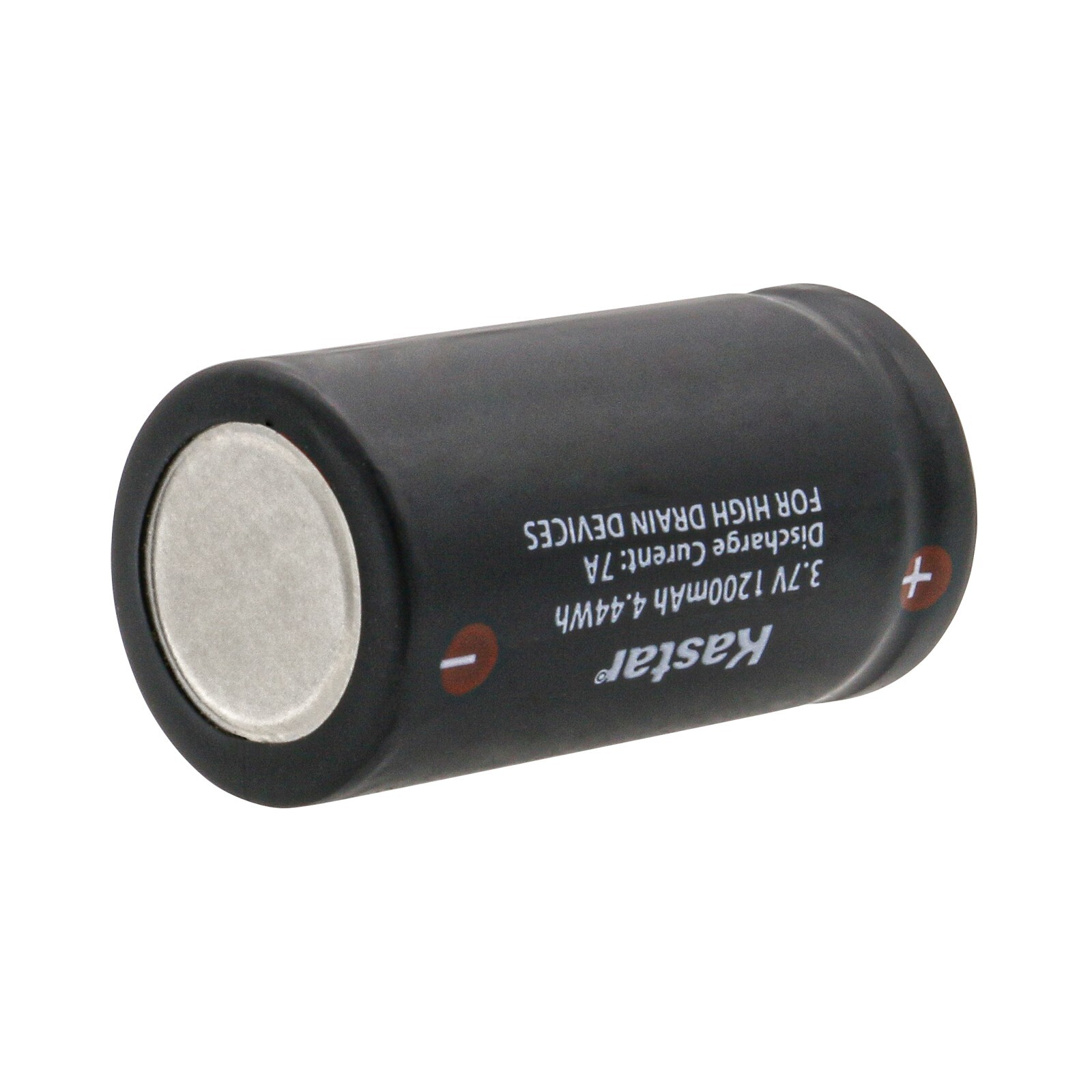 Kastar 3.7V 1200mAh 18350 Flat Top High Drain 7A Discharge Rechargeable Battery