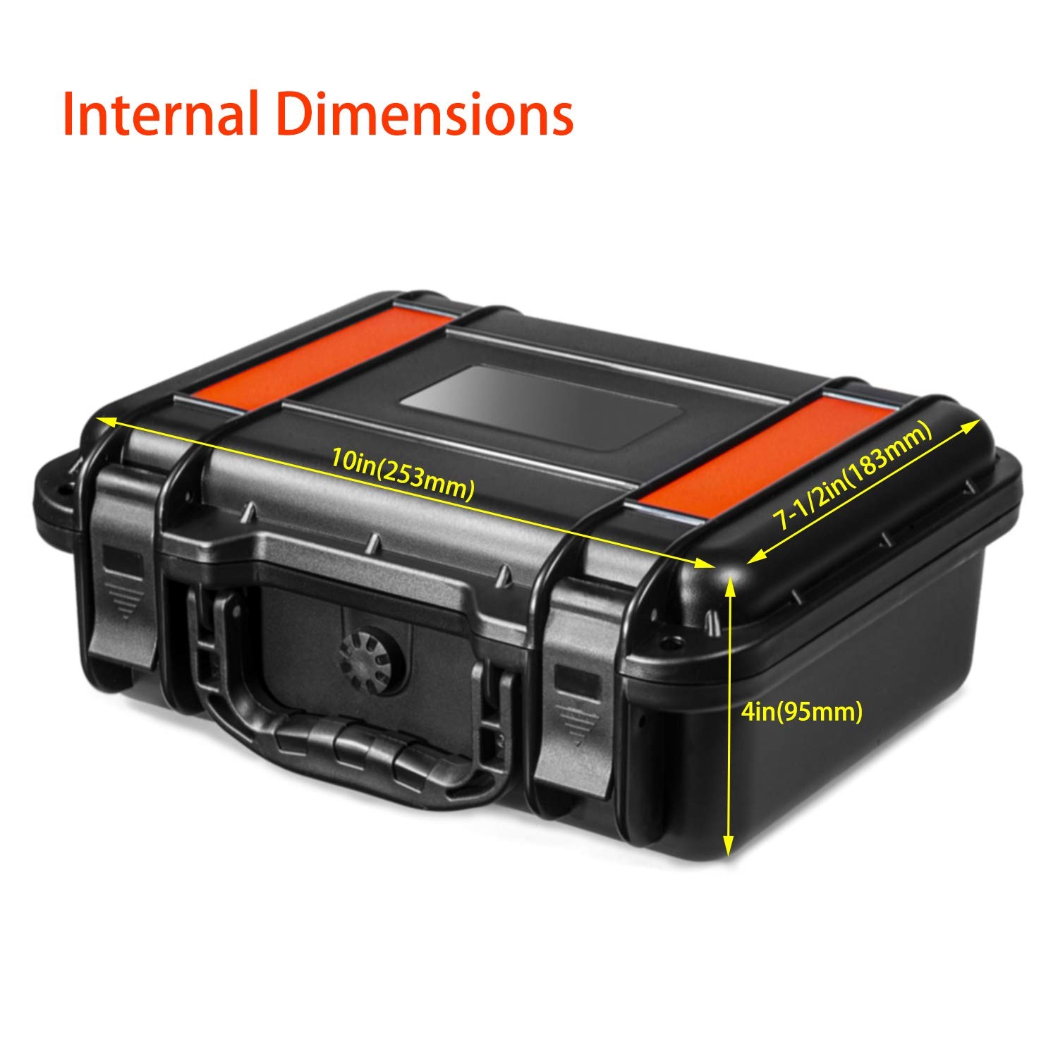 11in Waterproof Hard Case with DIY Customizable Foam Insert (10 x 7 x 3.5in I