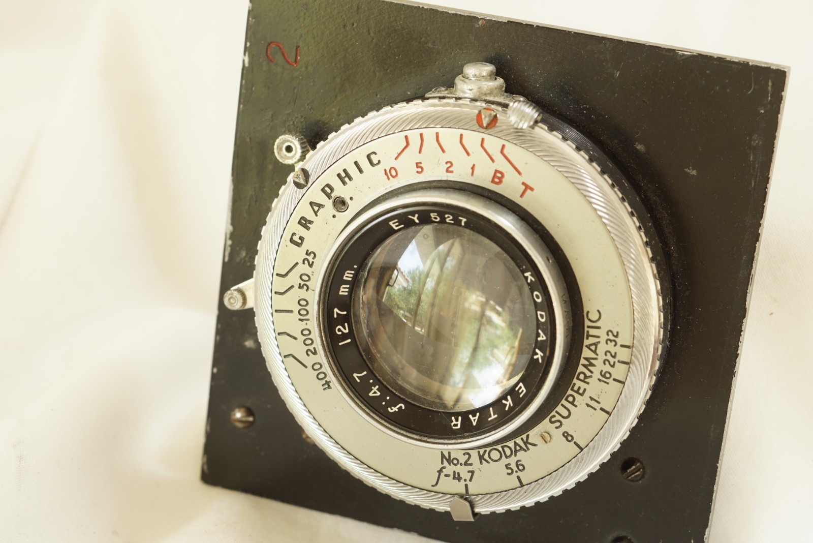 Kodak EKTAR 127mm f 4.7 in shutter , for 4×5