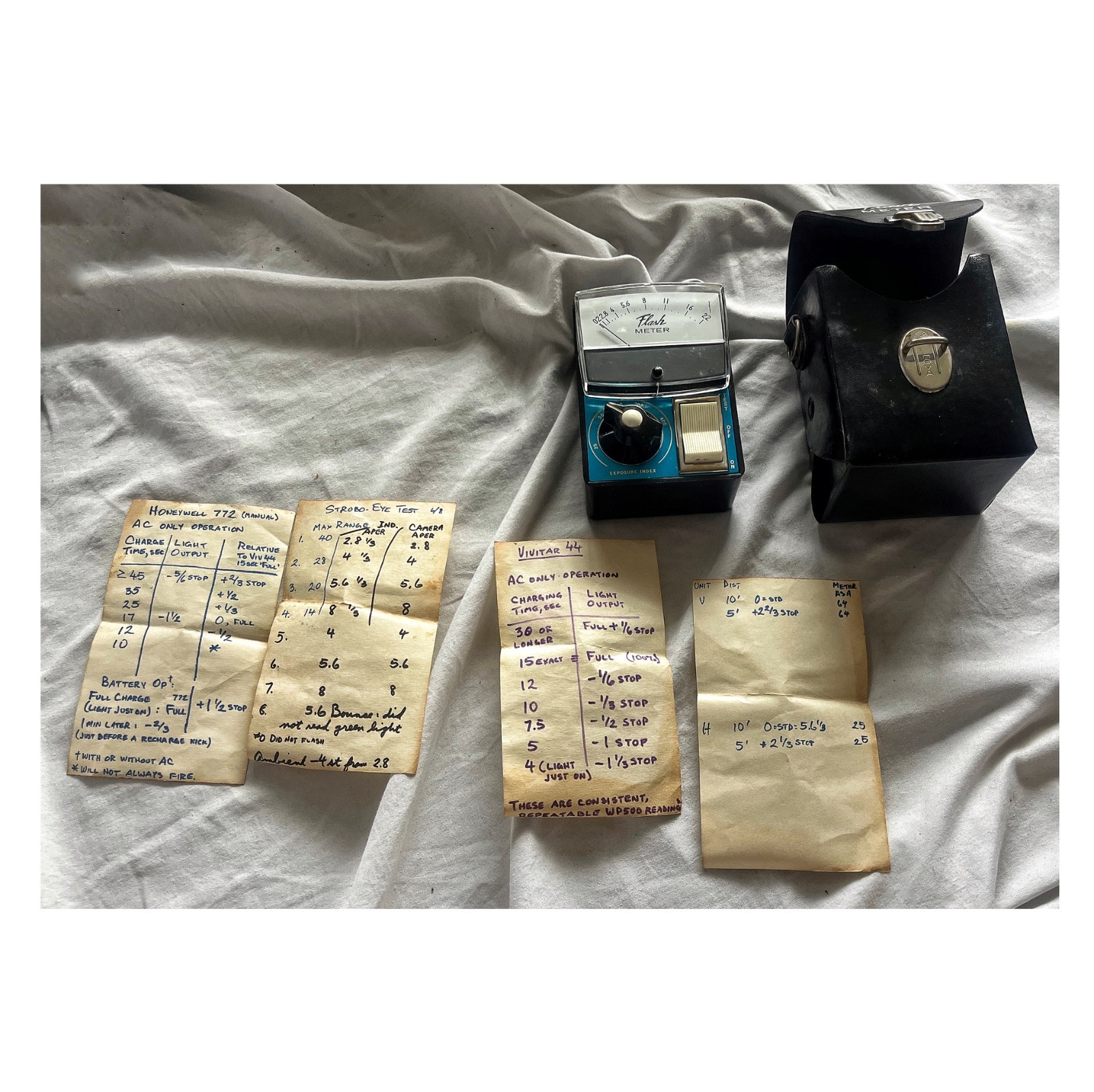 Wein💥WP-500📸Analog🕚Flash🔆Meter💡Vintage🔦1970s🏮Light🔧Tool🆓+Case📬FreeShip