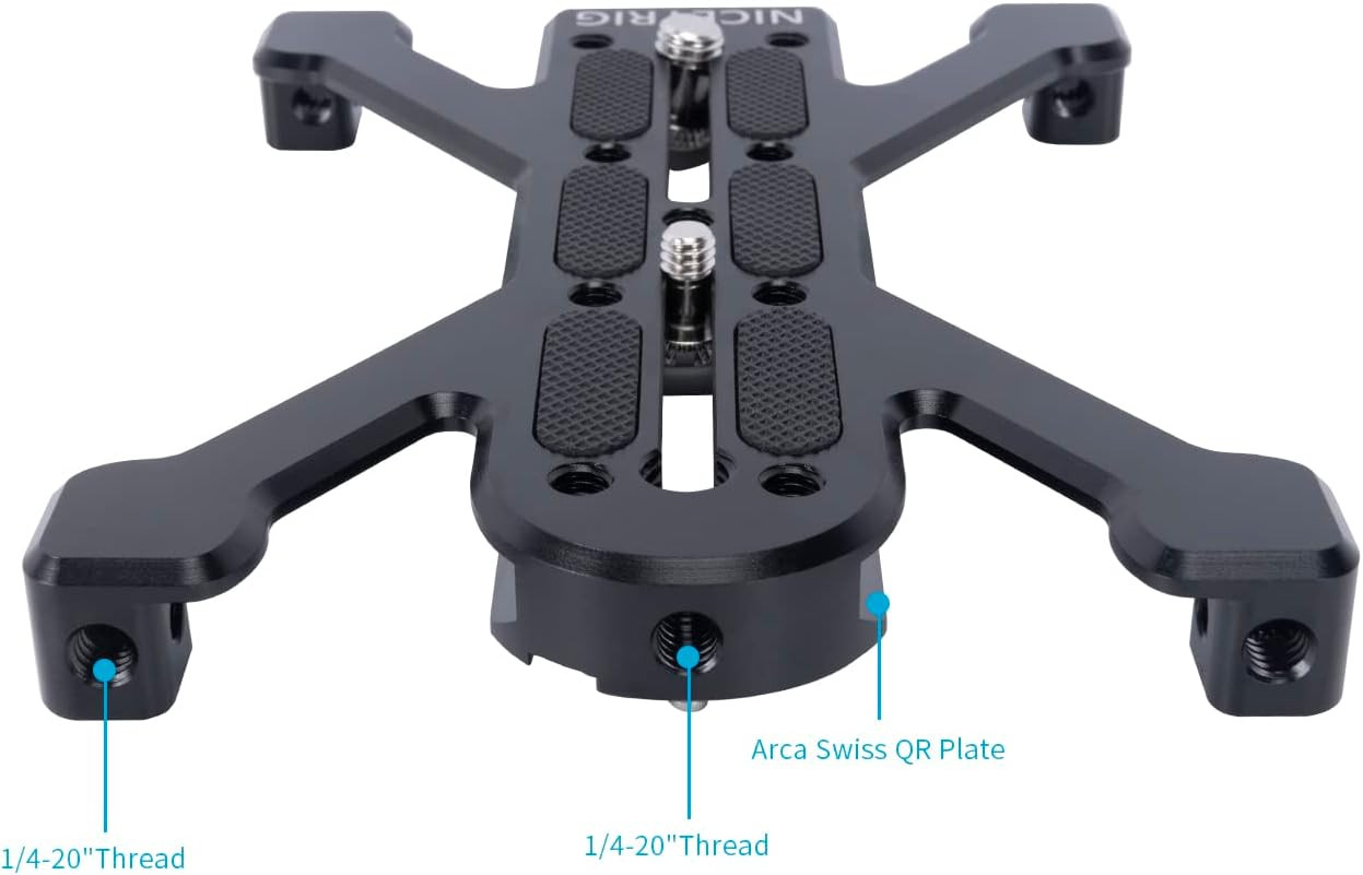6’’ Extended Quick Release Plate for Arca-Swiss Type Applicable for Large DSLR C