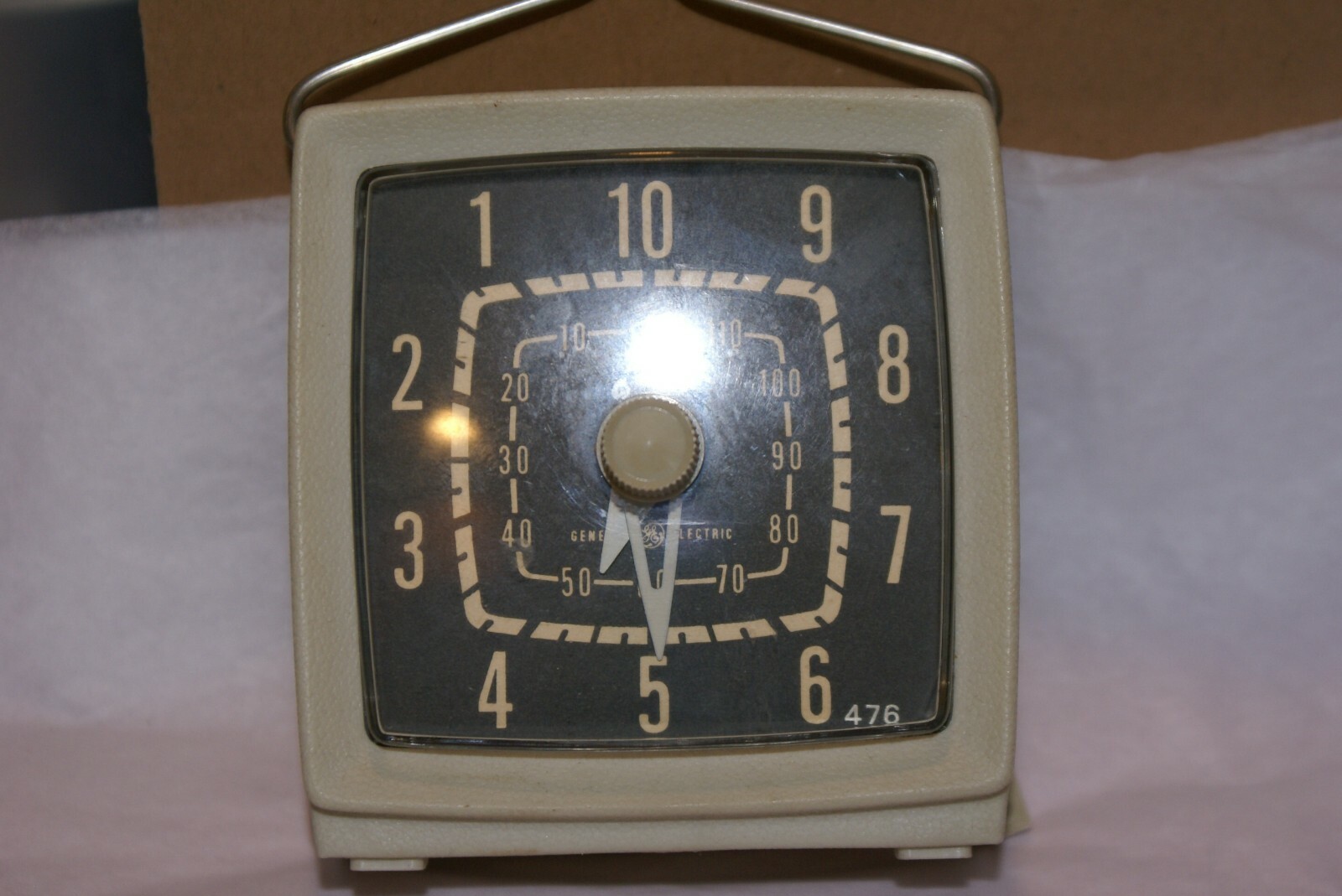 Vintage 1940-50’s General Electric DRYER TIMER WIND UP (ONE HAND HAS COME LOOSE)