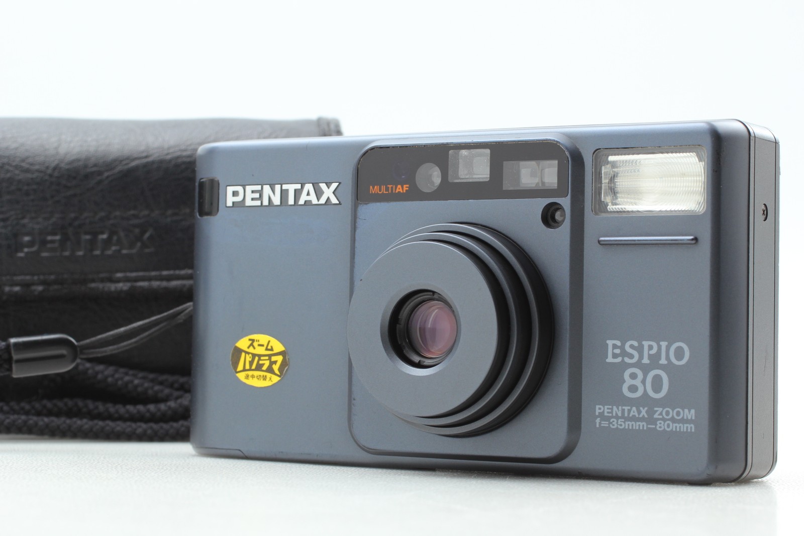 [ Near MINT w/ Case ] Pentax Espio 80 Gray Point & Shoot Film Camera From JAPAN