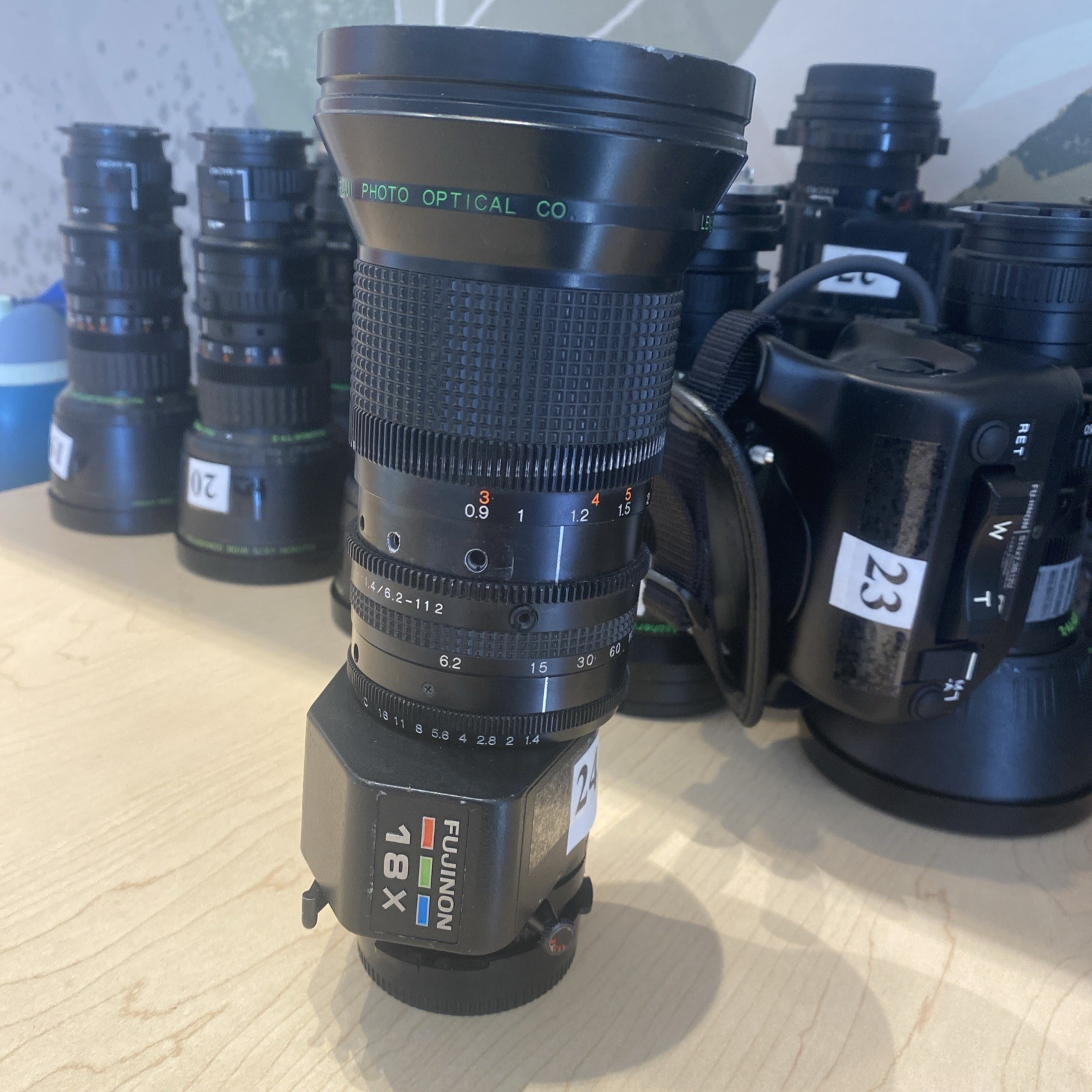 Fujinon A18x8.5BERM-28B 18x Zoom Broadcast Lens 1:1.4/6.2-112mm B3 Lens#24Bx#7