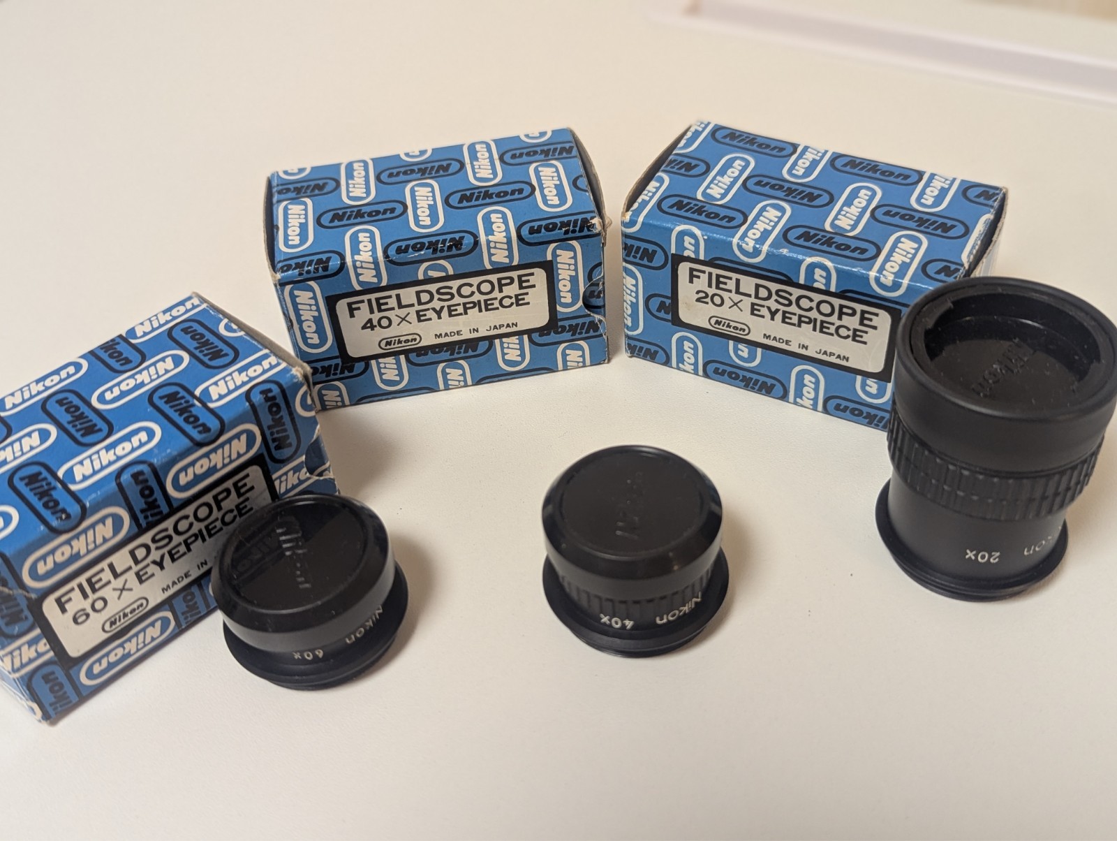 [Mint in Box 20x 40x 60x Set] Nikon Fieldscope Eyepiece For ED 78 From Japan 246