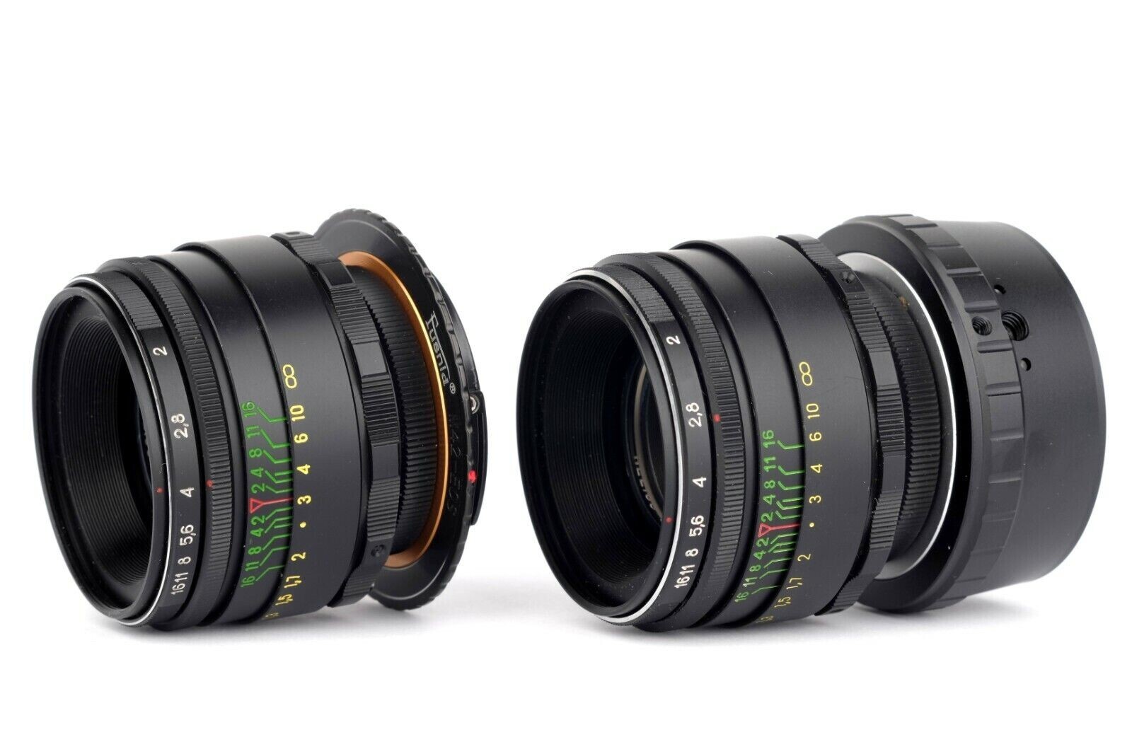 Helios 44-2 2/58mm lens with reversed(!) front element. *Your camera adapter!*