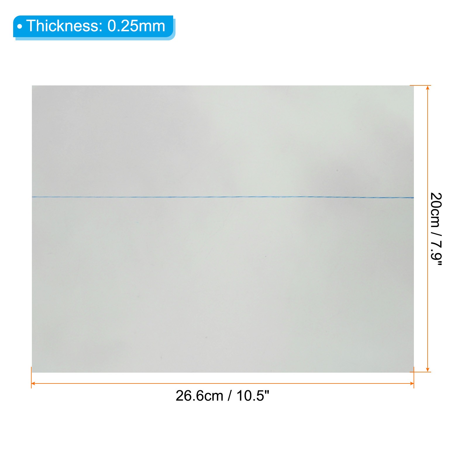 4 Pcs 12.9″ Polarized Film Sheets Adhesive Linear Filter 26.6x20cm 90 Degree