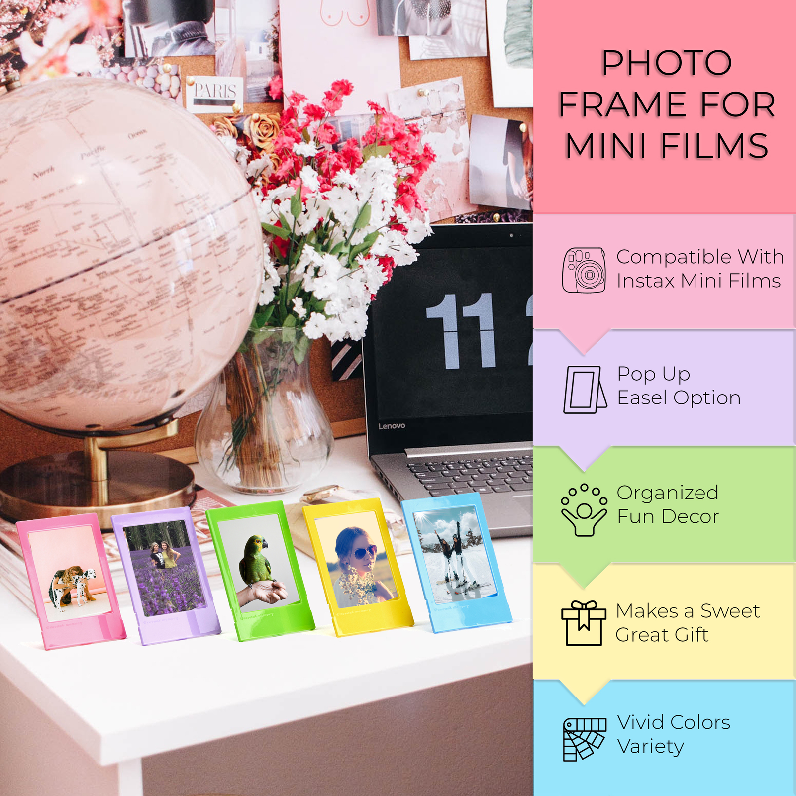 Fujifilm Instax Mini Link 2 Smartphone Printer Clay White | Case | Frames