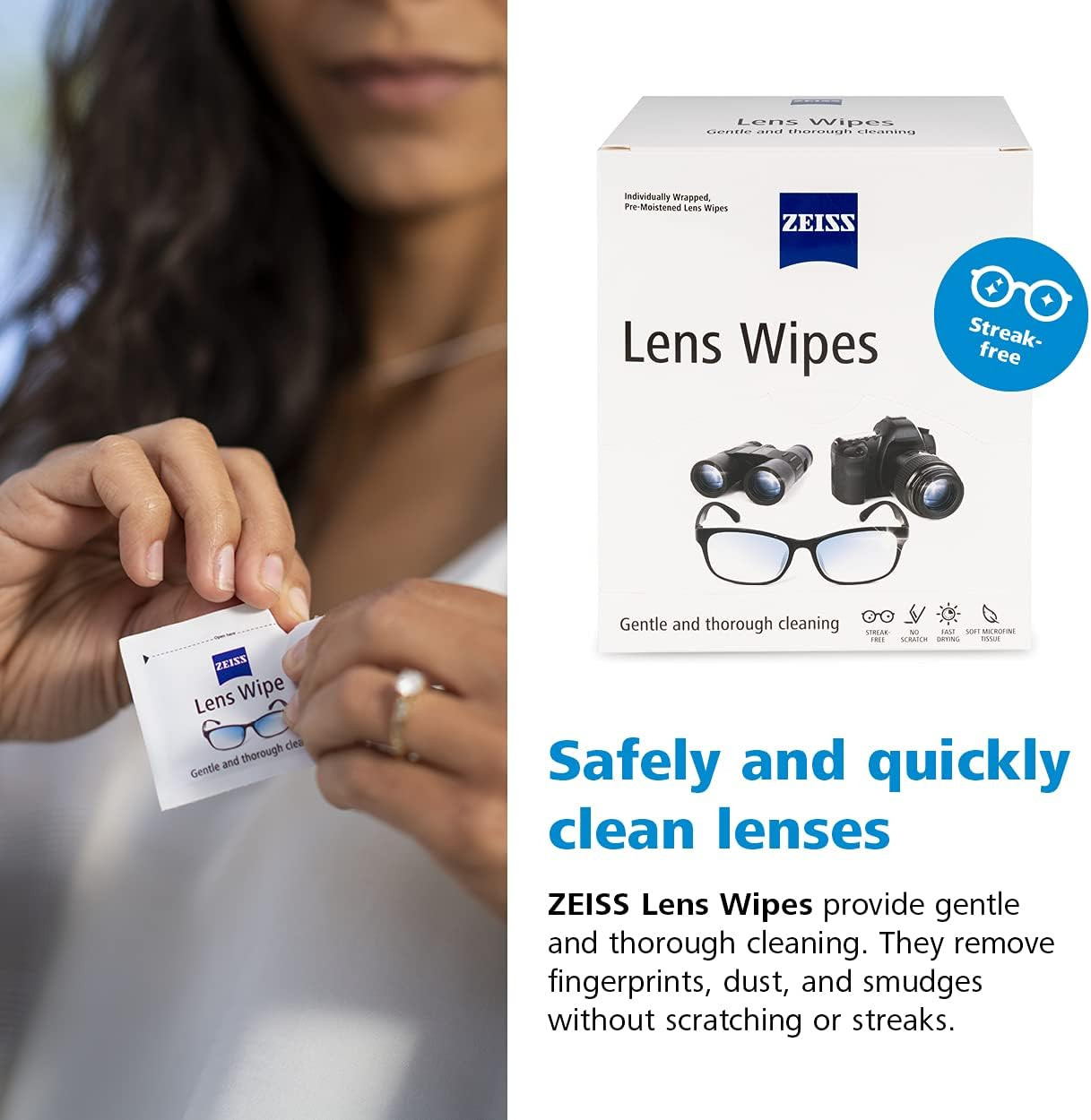 Zeiss Pre-Moistened Lens Cleaning Wipes, 400 count ✅
