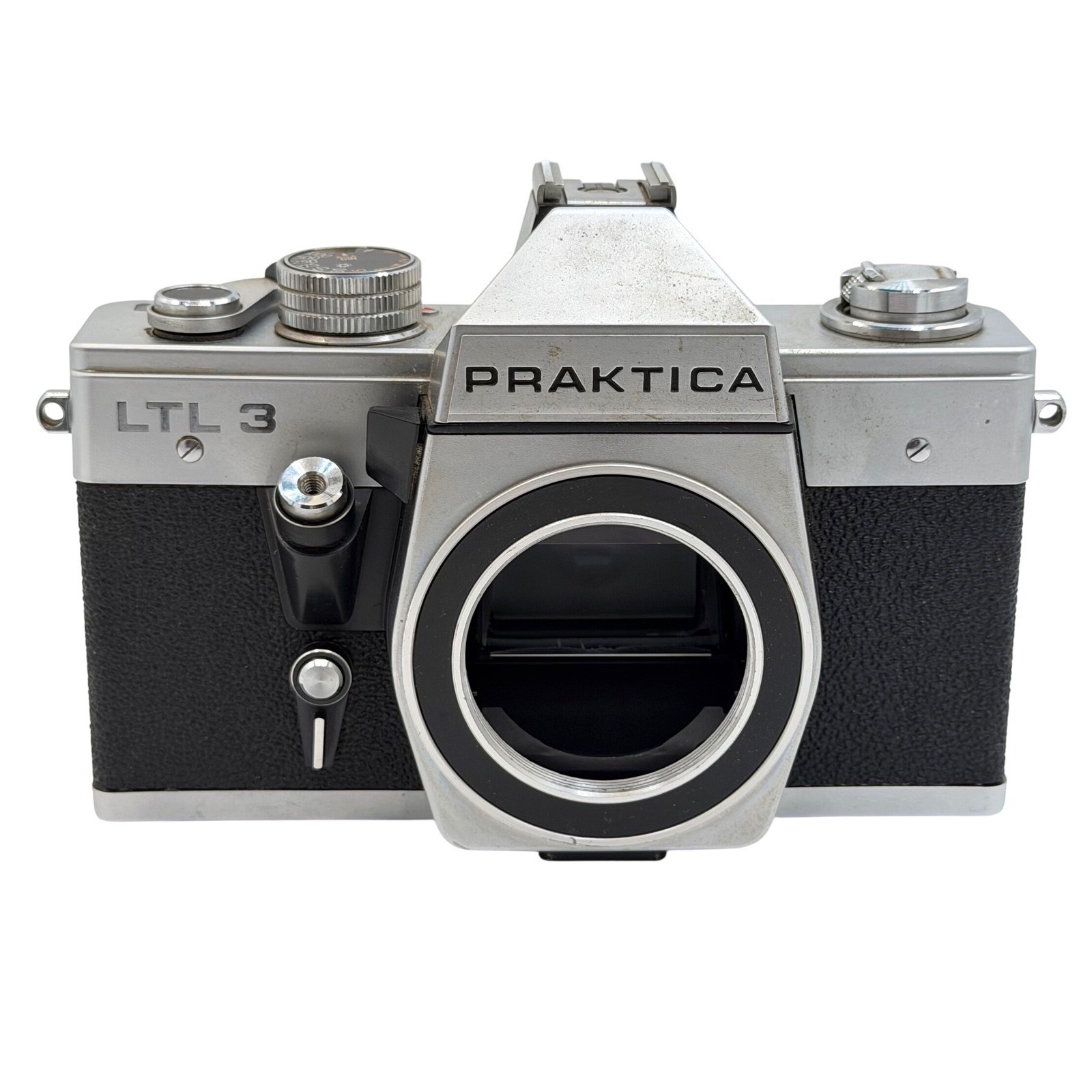 Praktica LTL 3 35mm SLR Film Camera Body Silver Black M42 Mount Vintage