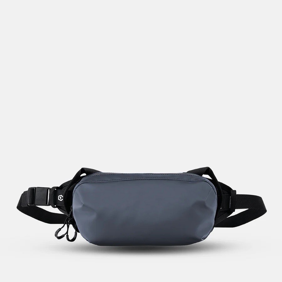 WANDRD D1 Fanny Pack Sling Bag Waterproof Tech Crossbody Waist Pack Aegean Blue
