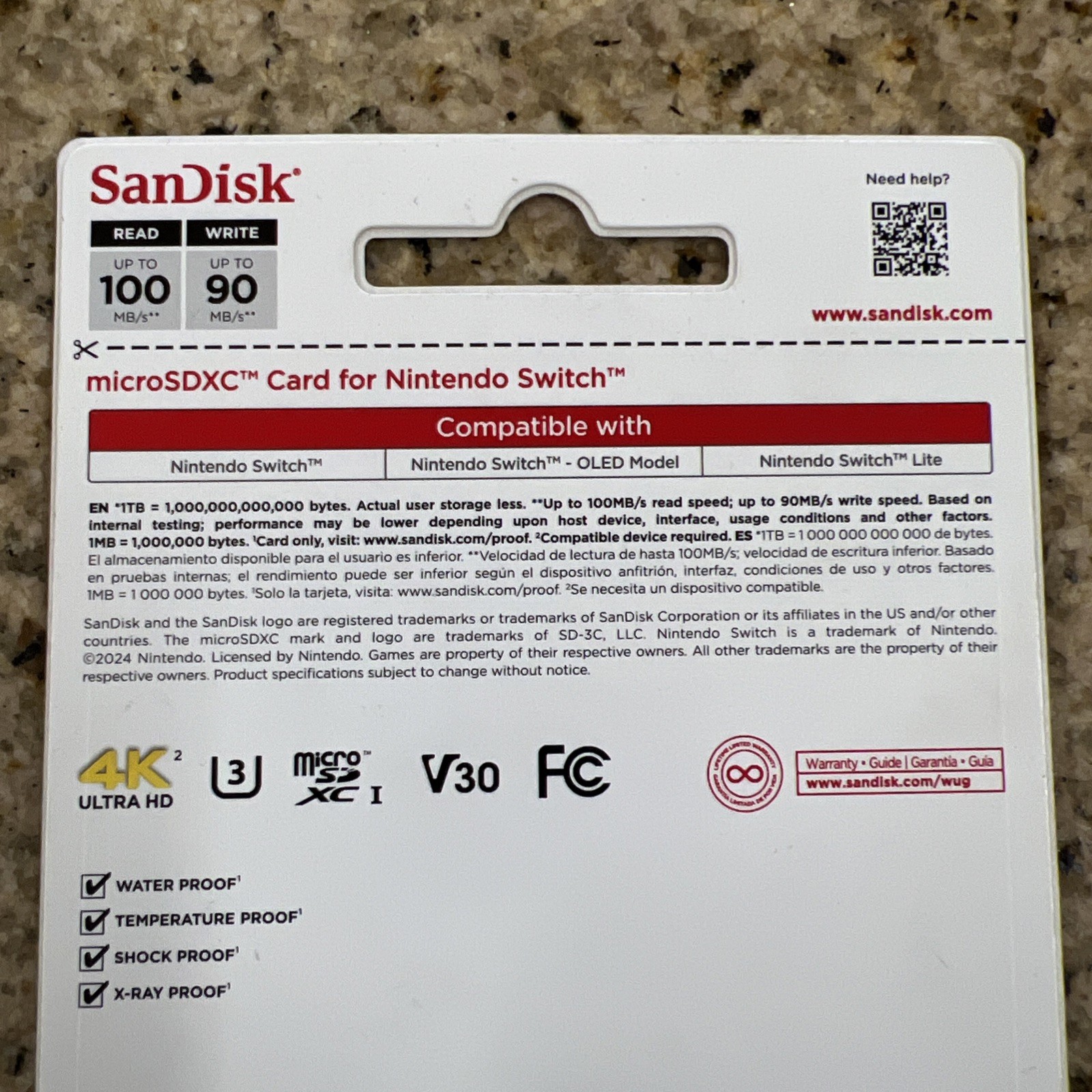 SanDisk 1TB microSDXC Memory Card for Nintendo Switch Zelda Edition – New Sealed