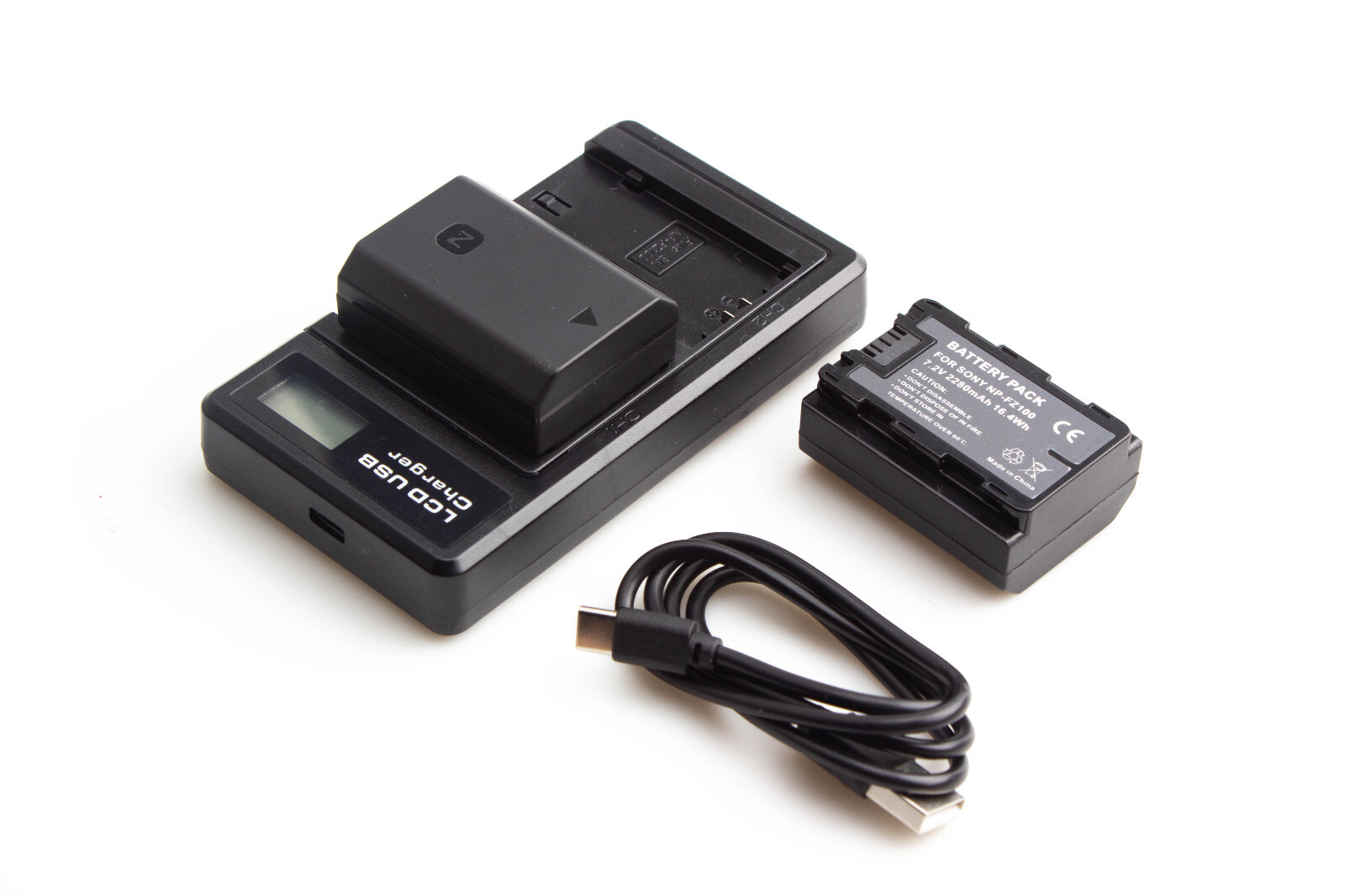 NP-FZ100 Battery Charger Set For Sony Alpha A9 A7III A7RIII A7RIV A6600 Cameras