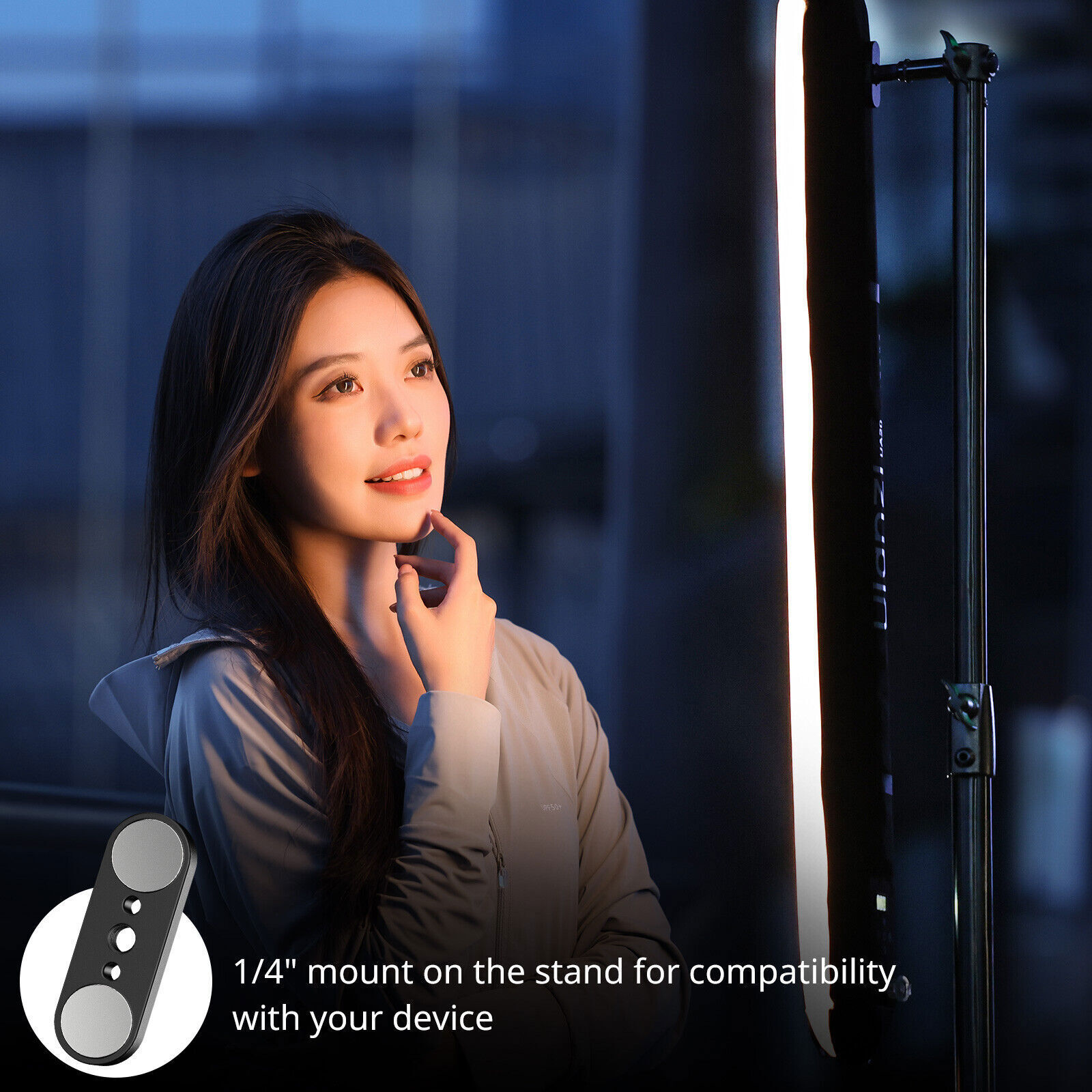 Ulanzi UA20 20W trachea light air cushion LED video light, two-color 2700K-6500K
