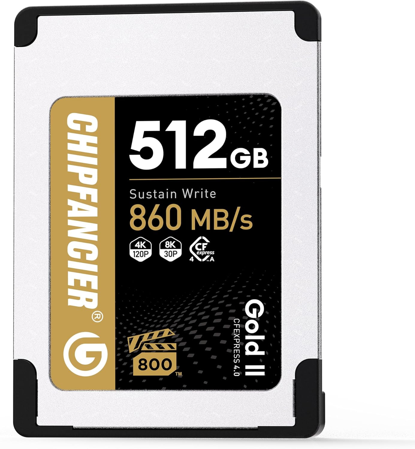 Gold II 512GB Cfexpress 4.0 Type a Card VPG800 Certified Sustained Read 1780Mb/S