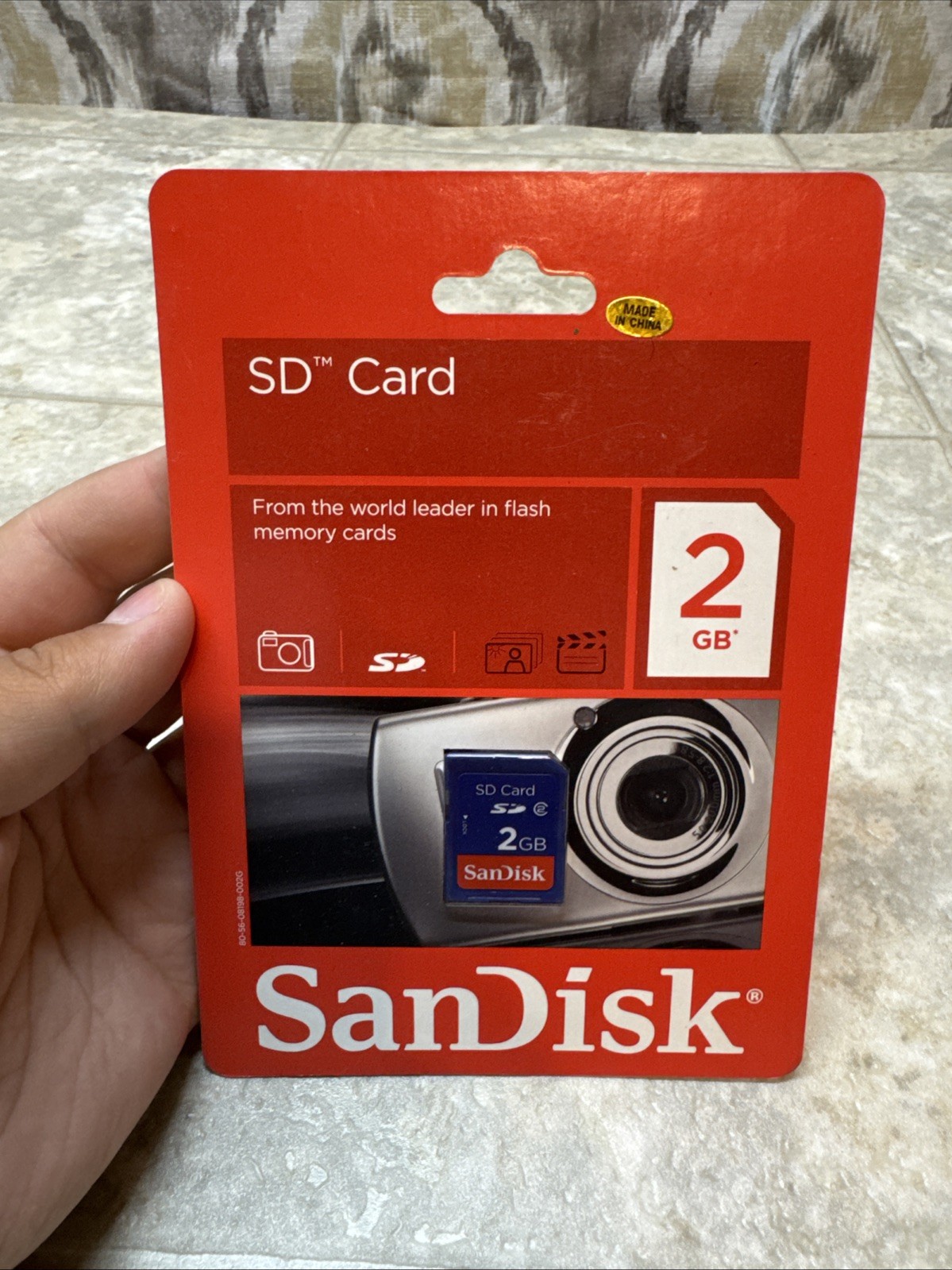 SanDisk SD Card 2GB SDSDB-2048-A11 High Capacity High Quality Reliable Memory