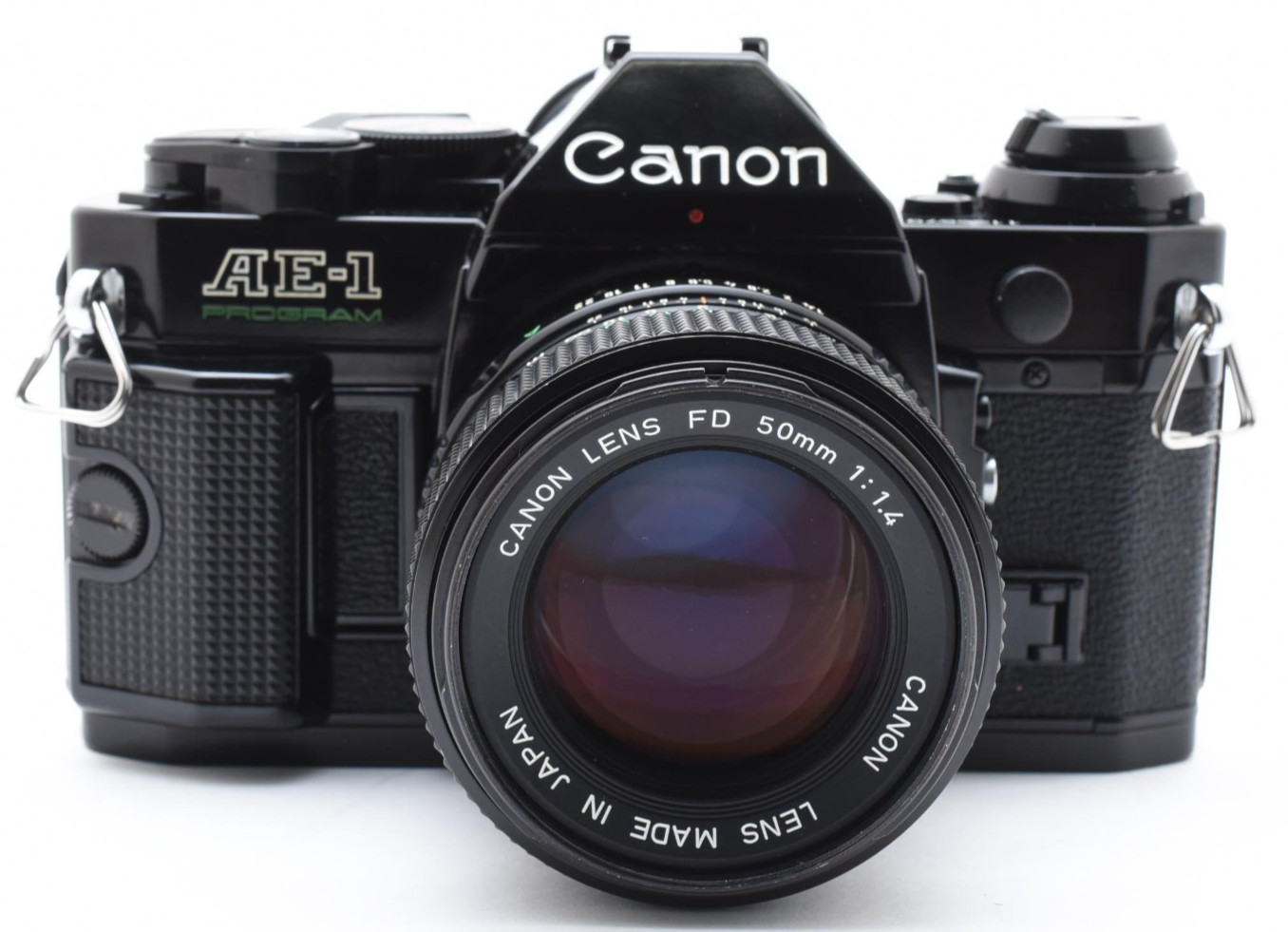 Read!! [Excellent+5] Canon AE-1 Program Film Camera Black New FD 50mm f1.4 JAPAN