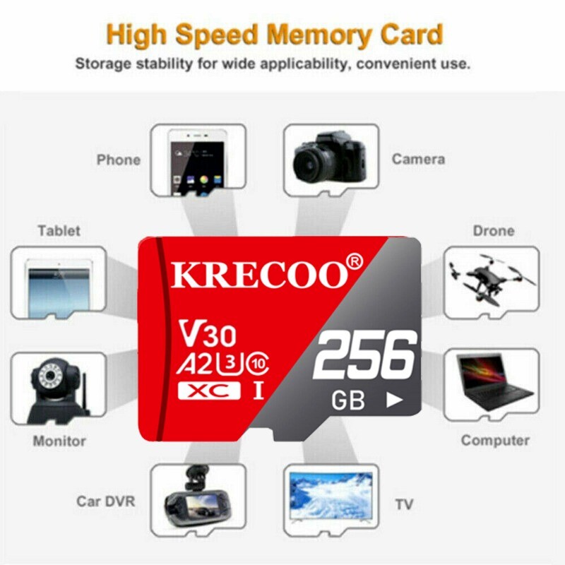 Micro SD Ultra Memory Card 64GB 128GB 256GB Class10 U3 TF Card 325MB/S GoPro Lot