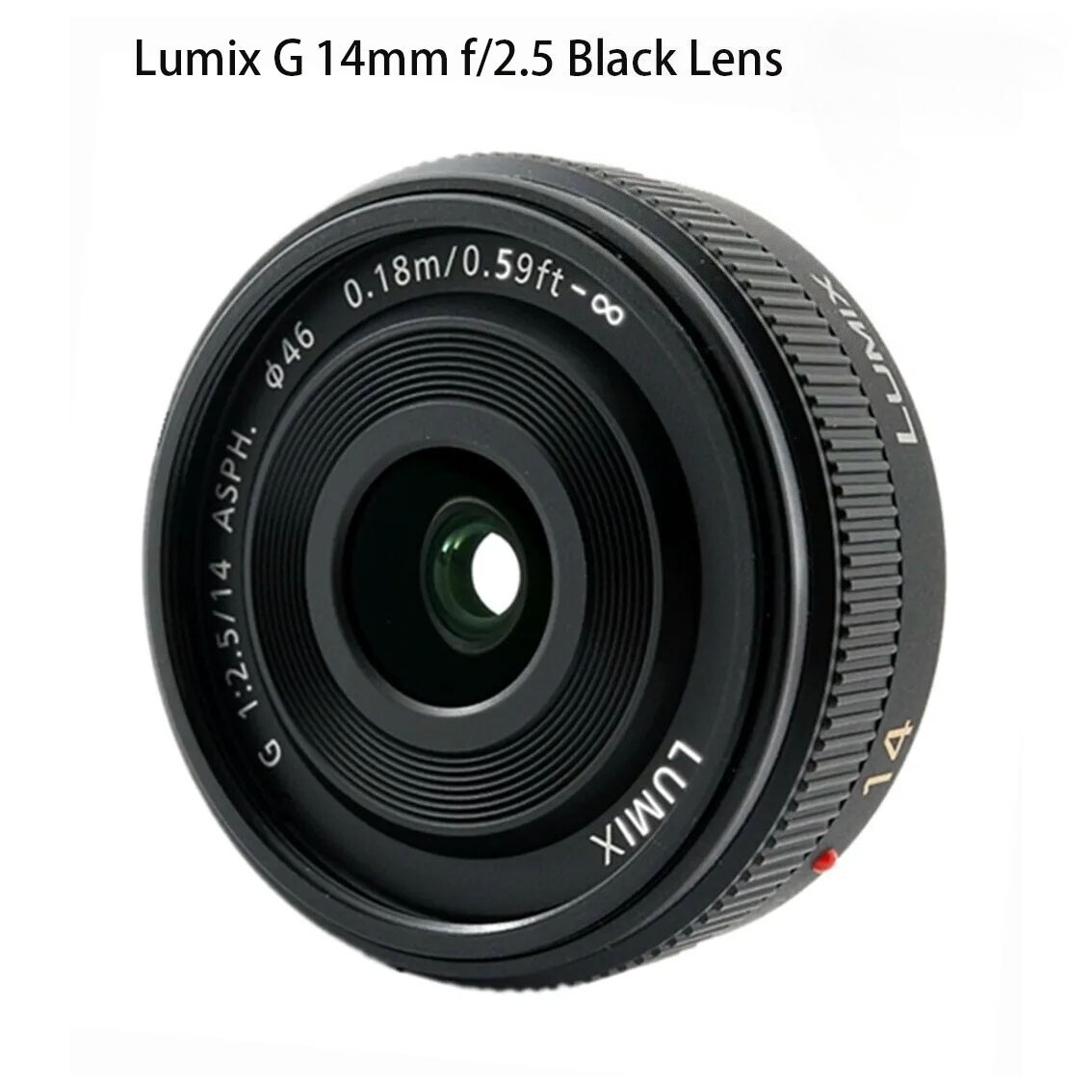 Lumix G 14mm f/2.5 Lens H-H014 for Panasonic M4/3-Mount Camera Black