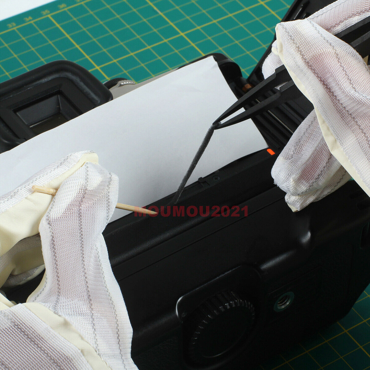 2mm Self-Adhesive Film Camera Repair Light Seal Baffle Foam Sponge Sheet 10x20cm