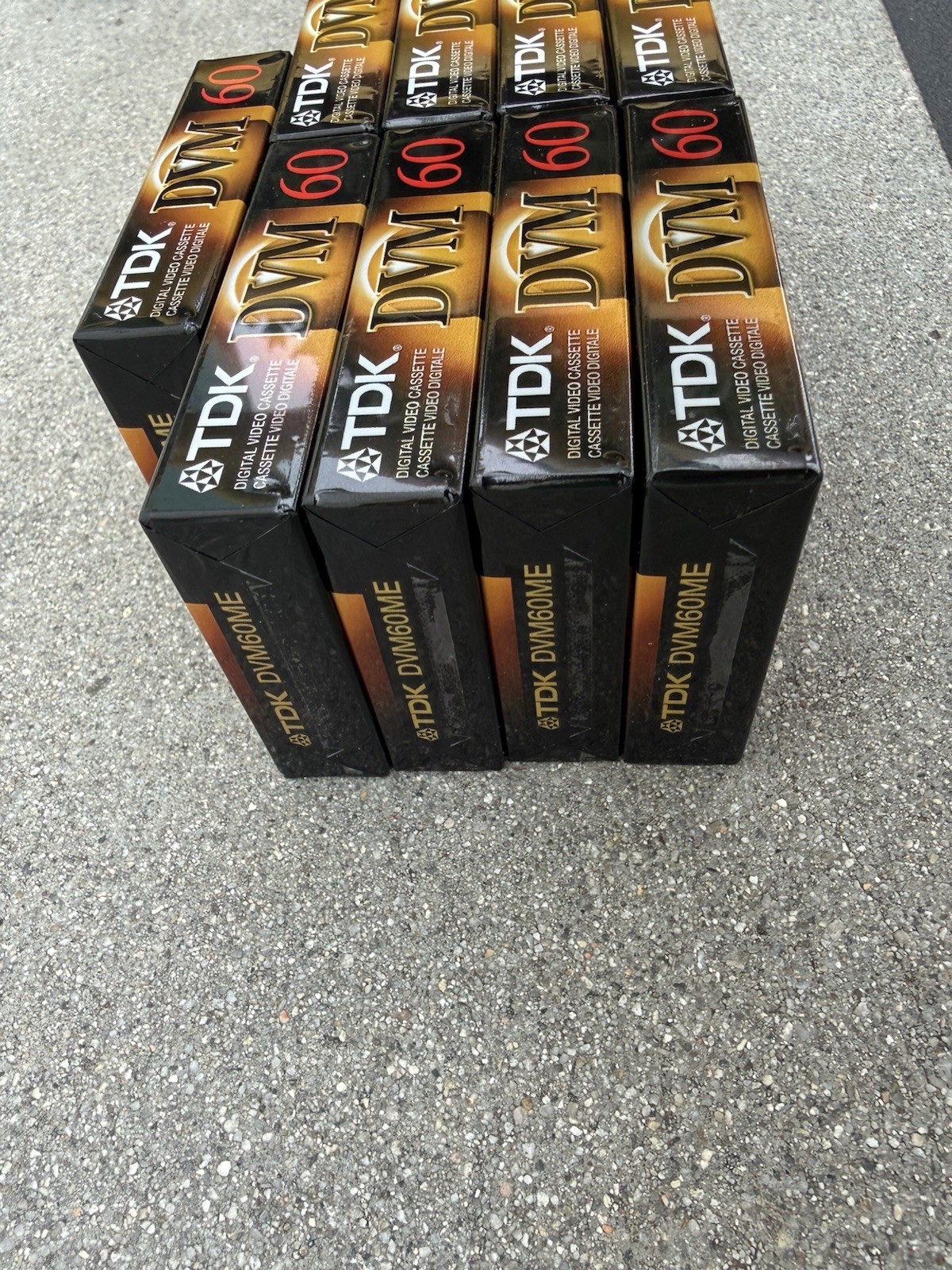 9 TDK Mini DVM 60 Mins Tape of Mini Digital Video Cassette DVM60ME New Sealed