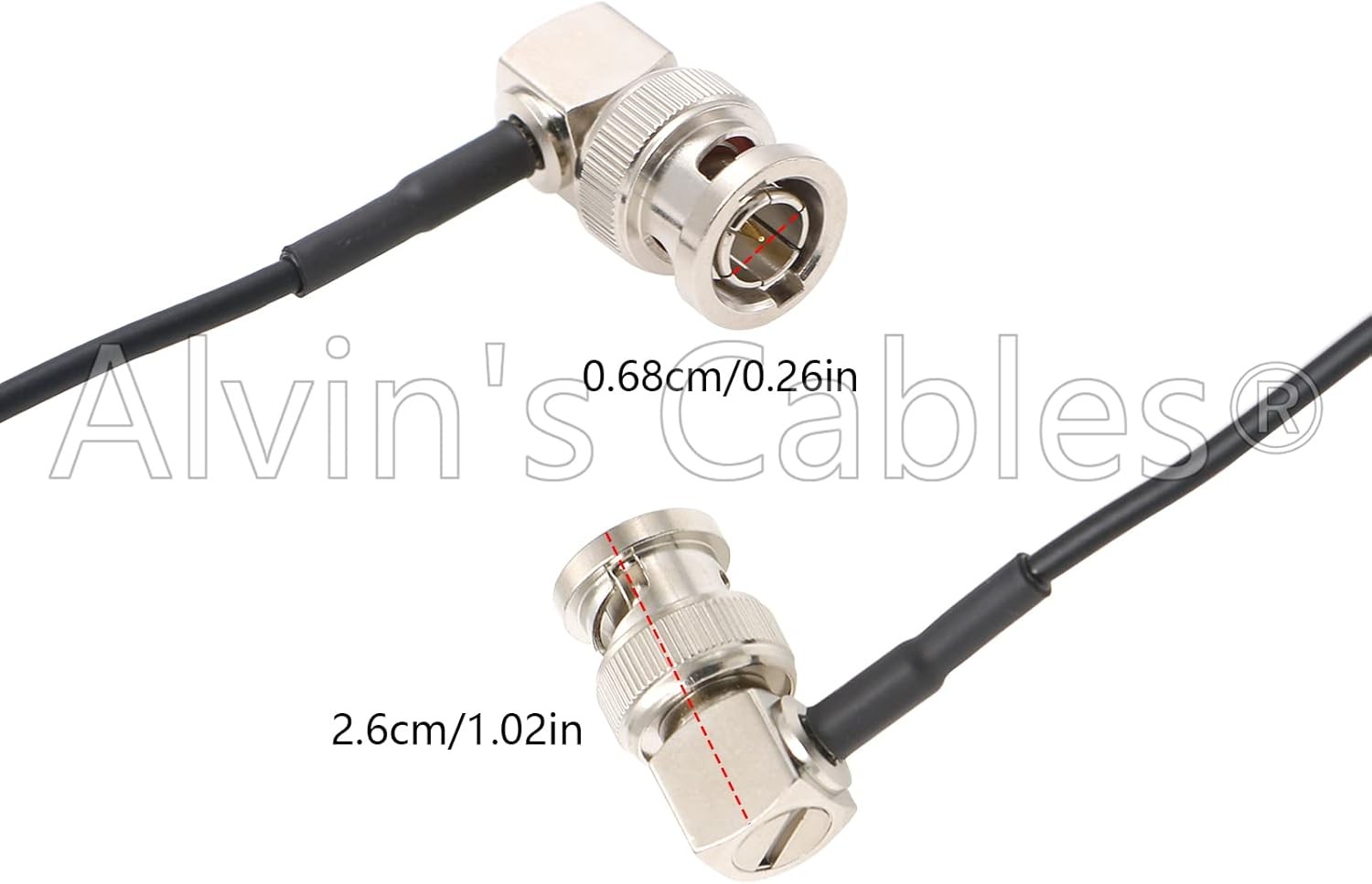 Blackmagic 3G HD SDI Flexible Cable RG179 BNC Right Angle Male for Sony FS5 FS7