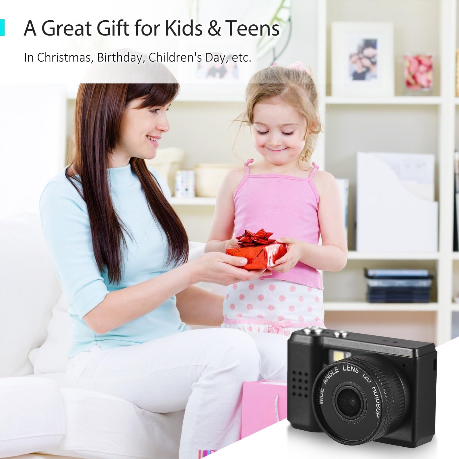 Mini 18g Digital Camera 1080P Video LCD Screen Built in Flash and Filters